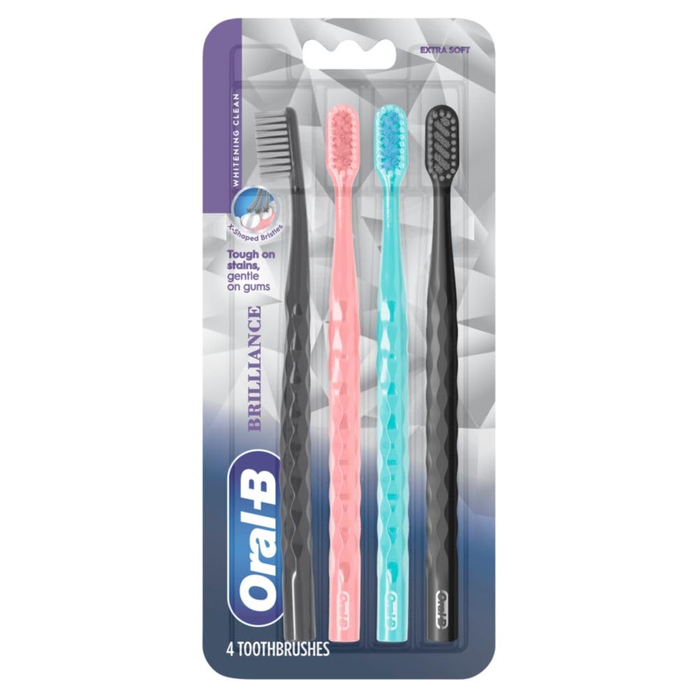 Foto 2 pulgar | Pack 4 Cepillos de Dientes Oral-B Pro Whitening Brilliance Extra Suaves - Venta Internacional