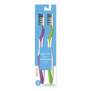 Foto 1 | Cepillo De Dientes Amazon Basics Multipro Soft, 4 Unidades, Paquete De 1 - Venta Internacional.