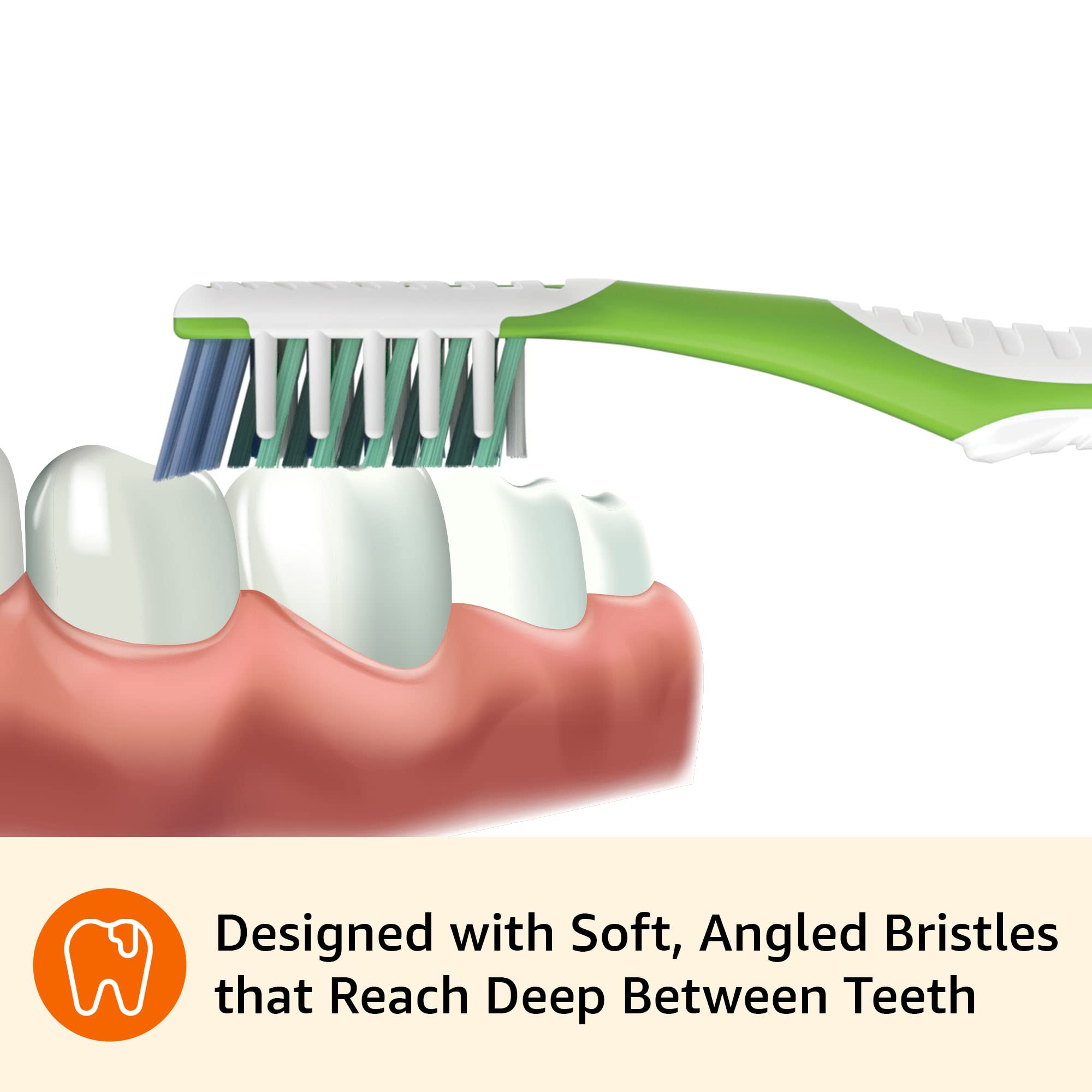 Foto 4 | Cepillo De Dientes Amazon Basics Multipro Soft, 4 Unidades, Paquete De 1 - Venta Internacional.