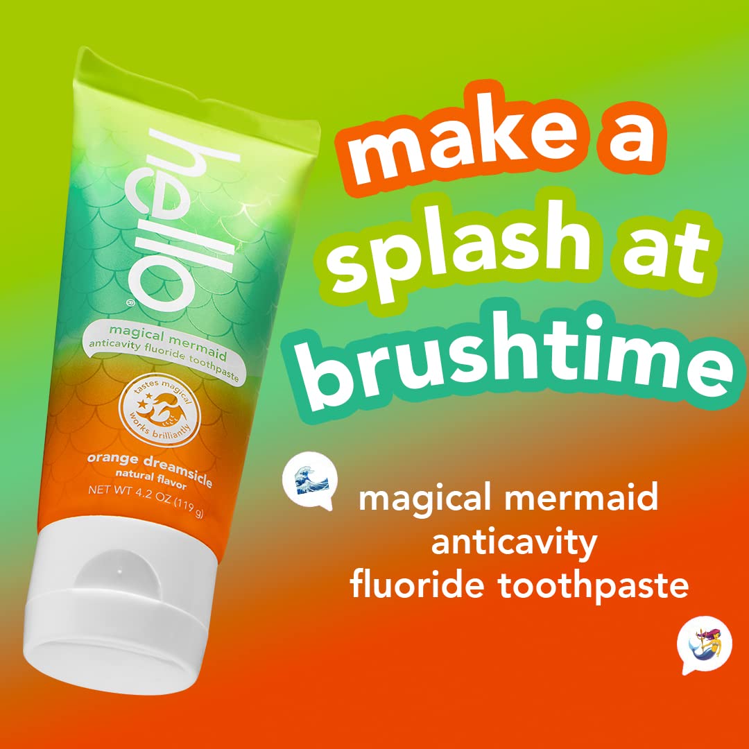 Foto 3 pulgar | Pasta De Dientes Hello Mermaid Orange Dreamsicle Kids 125 Ml, Paquete De 3 - Venta Internacional.