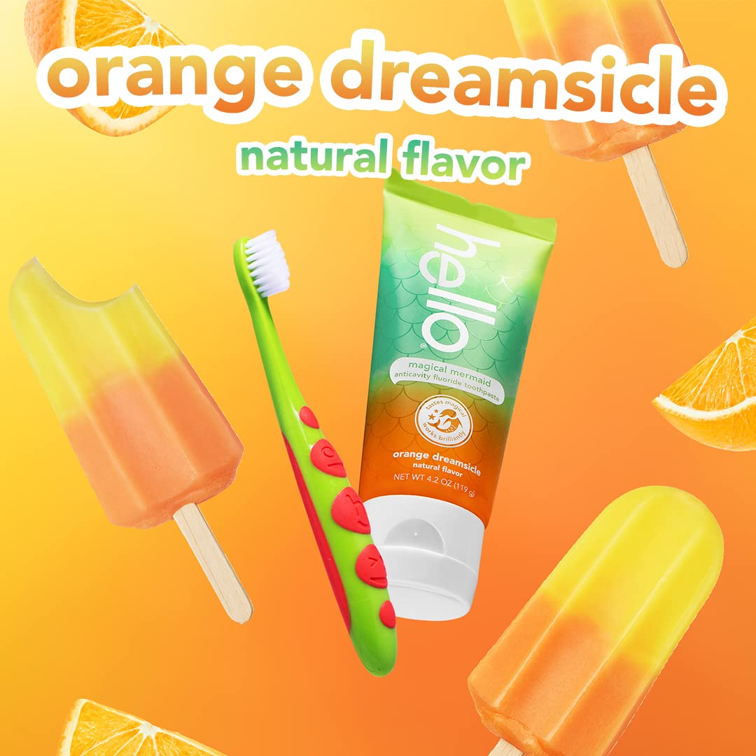 Foto 4 pulgar | Pasta De Dientes Hello Mermaid Orange Dreamsicle Kids 125 Ml, Paquete De 3 - Venta Internacional.