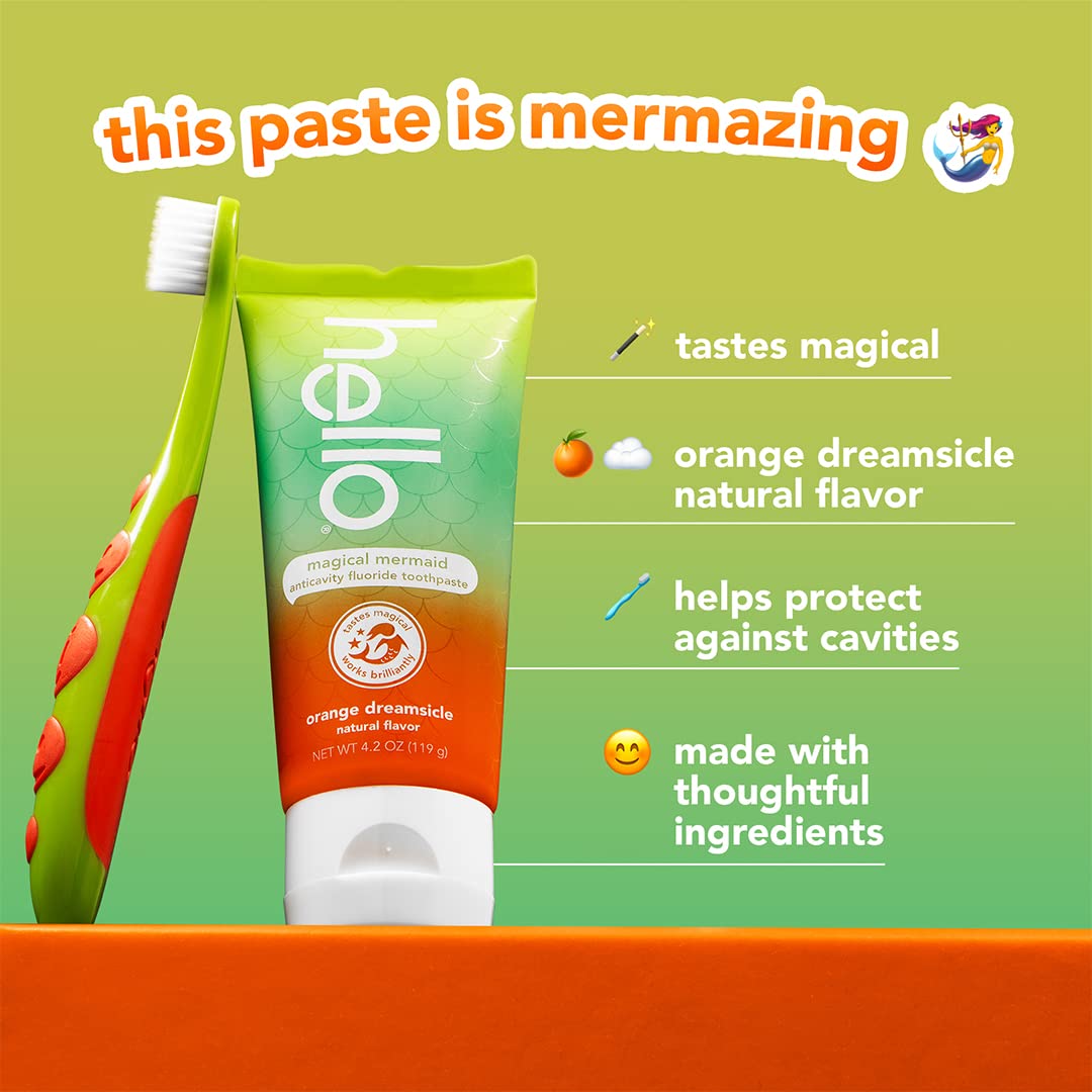 Foto 5 pulgar | Pasta De Dientes Hello Mermaid Orange Dreamsicle Kids 125 Ml, Paquete De 3 - Venta Internacional.