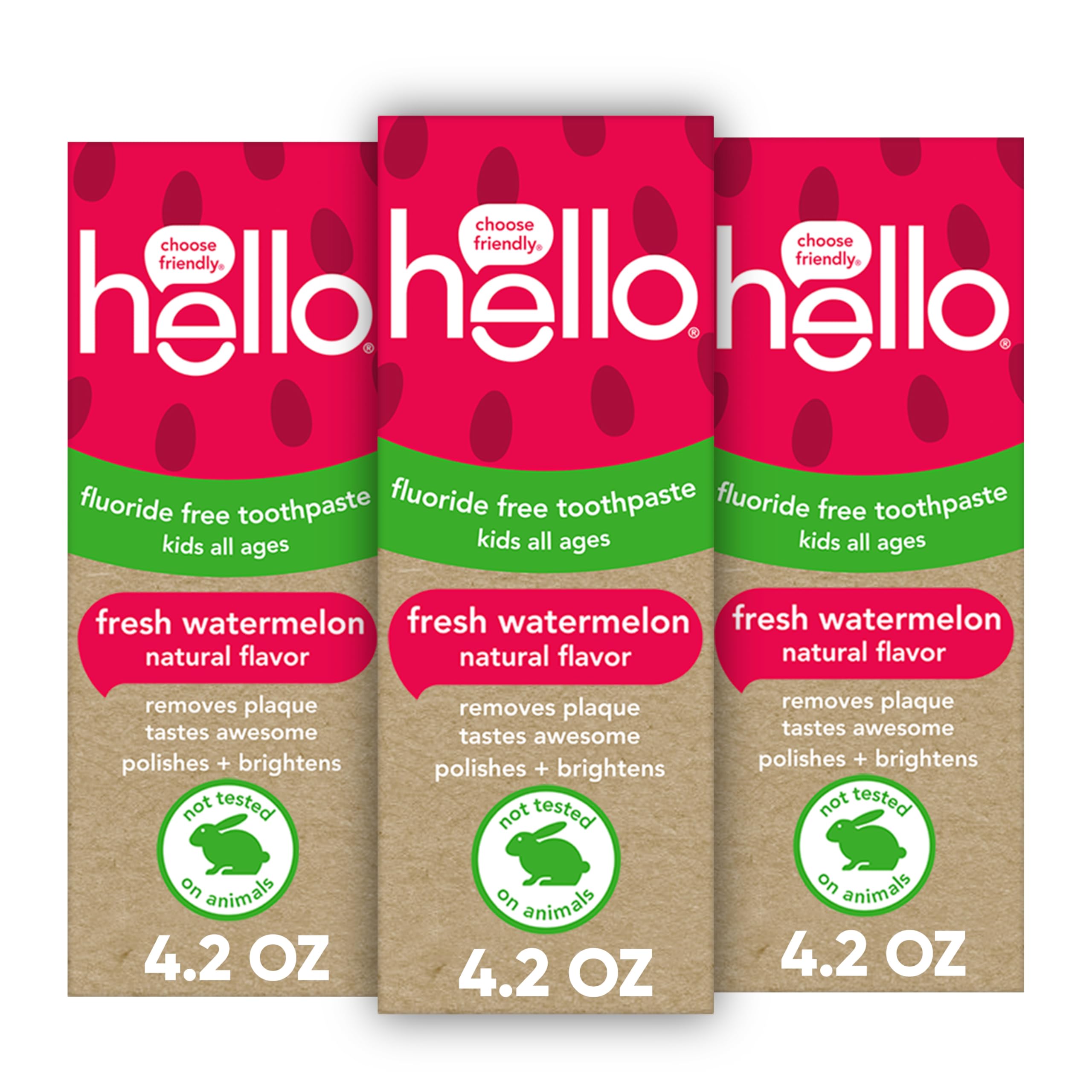 Pasta De Dientes Hello Natural Watermelon Flavor Baby & Kids - Venta Internacional.