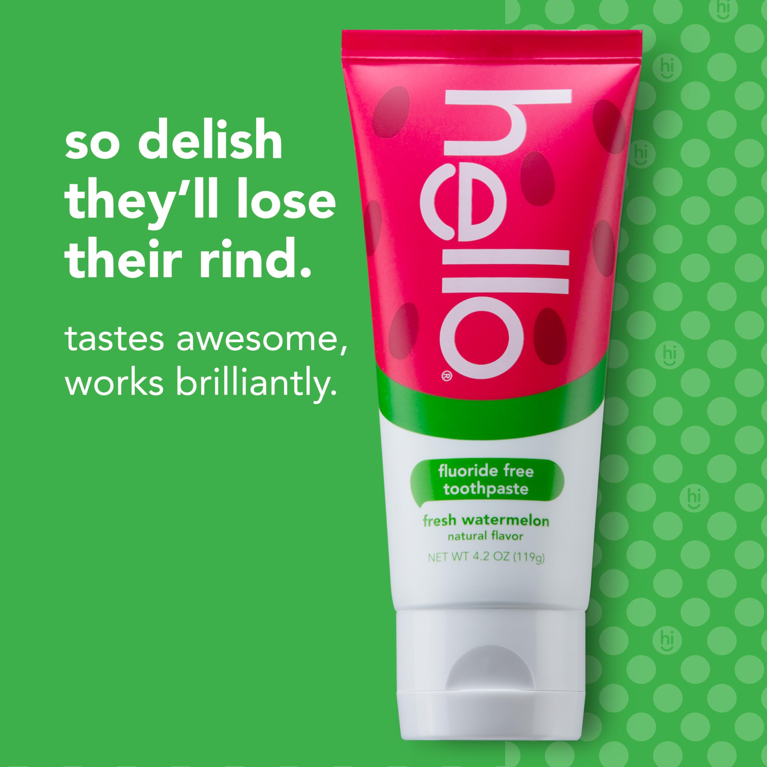 Foto 2 | Pasta De Dientes Hello Natural Watermelon Flavor Baby & Kids - Venta Internacional.