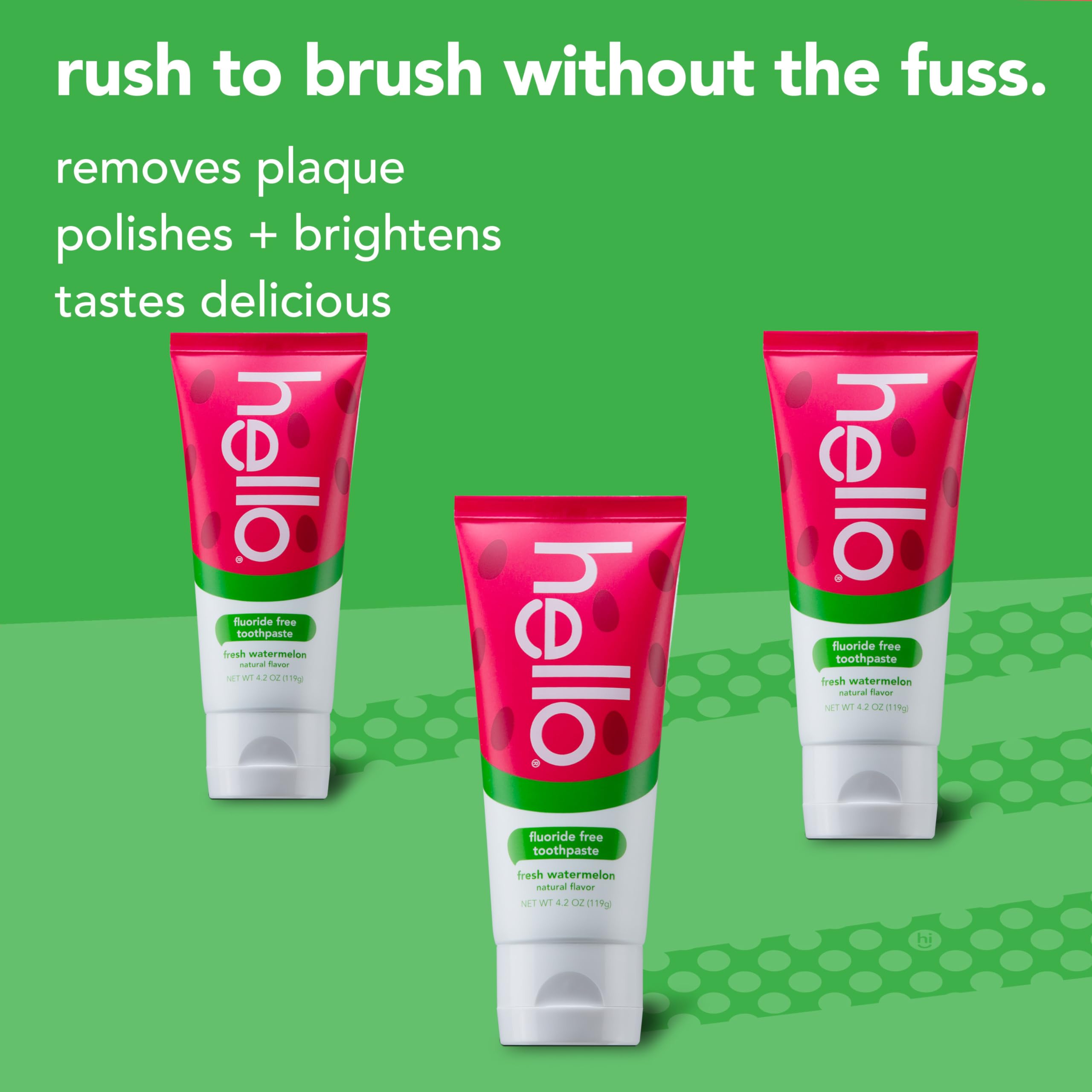 Foto 5 pulgar | Pasta De Dientes Hello Natural Watermelon Flavor Baby & Kids - Venta Internacional.