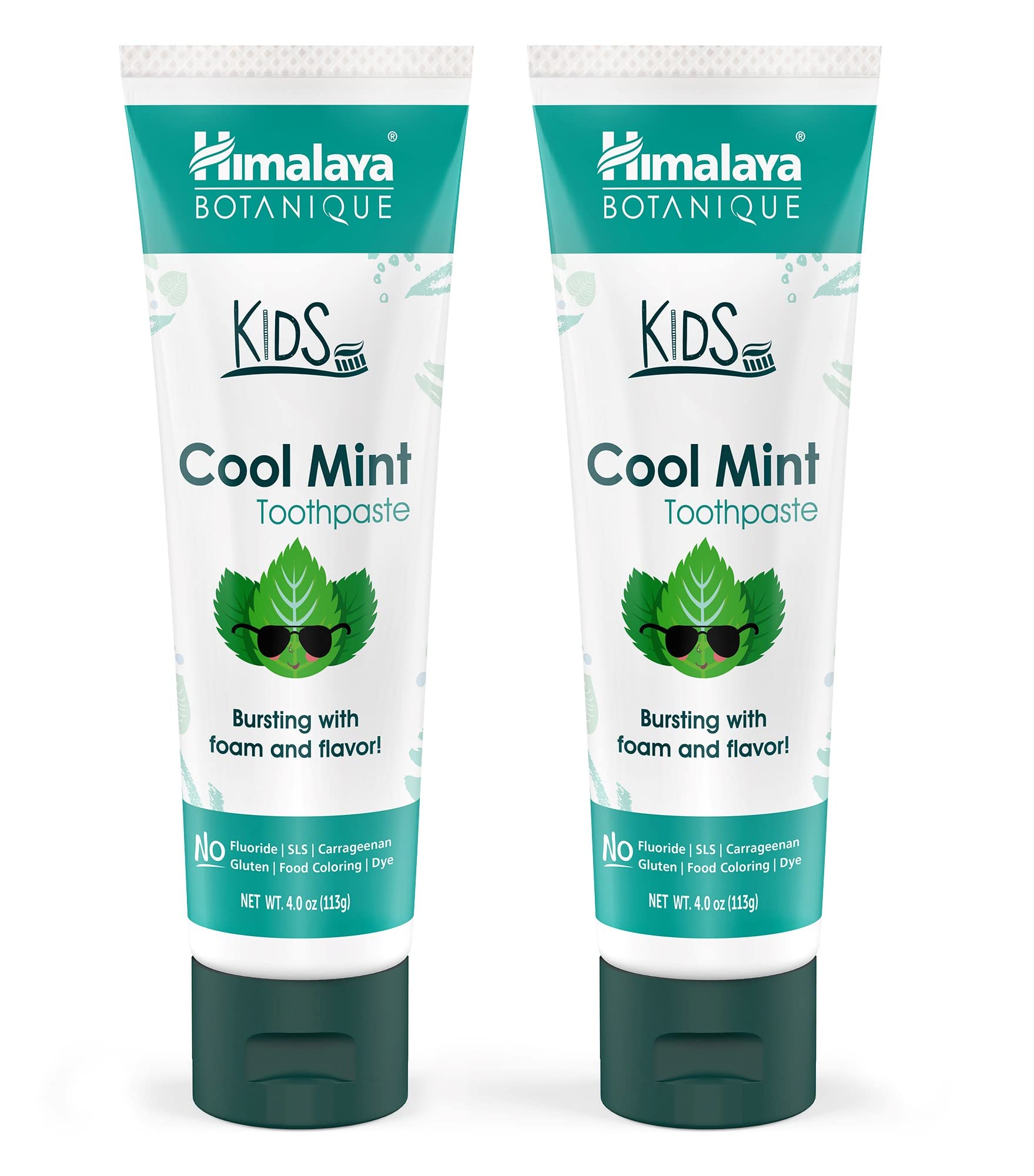 Foto 2 pulgar | Pasta De Dientes Himalaya Botanique Kids Herbal Cool Mint, 120 Ml, Paquete De 2 - Venta Internacional.