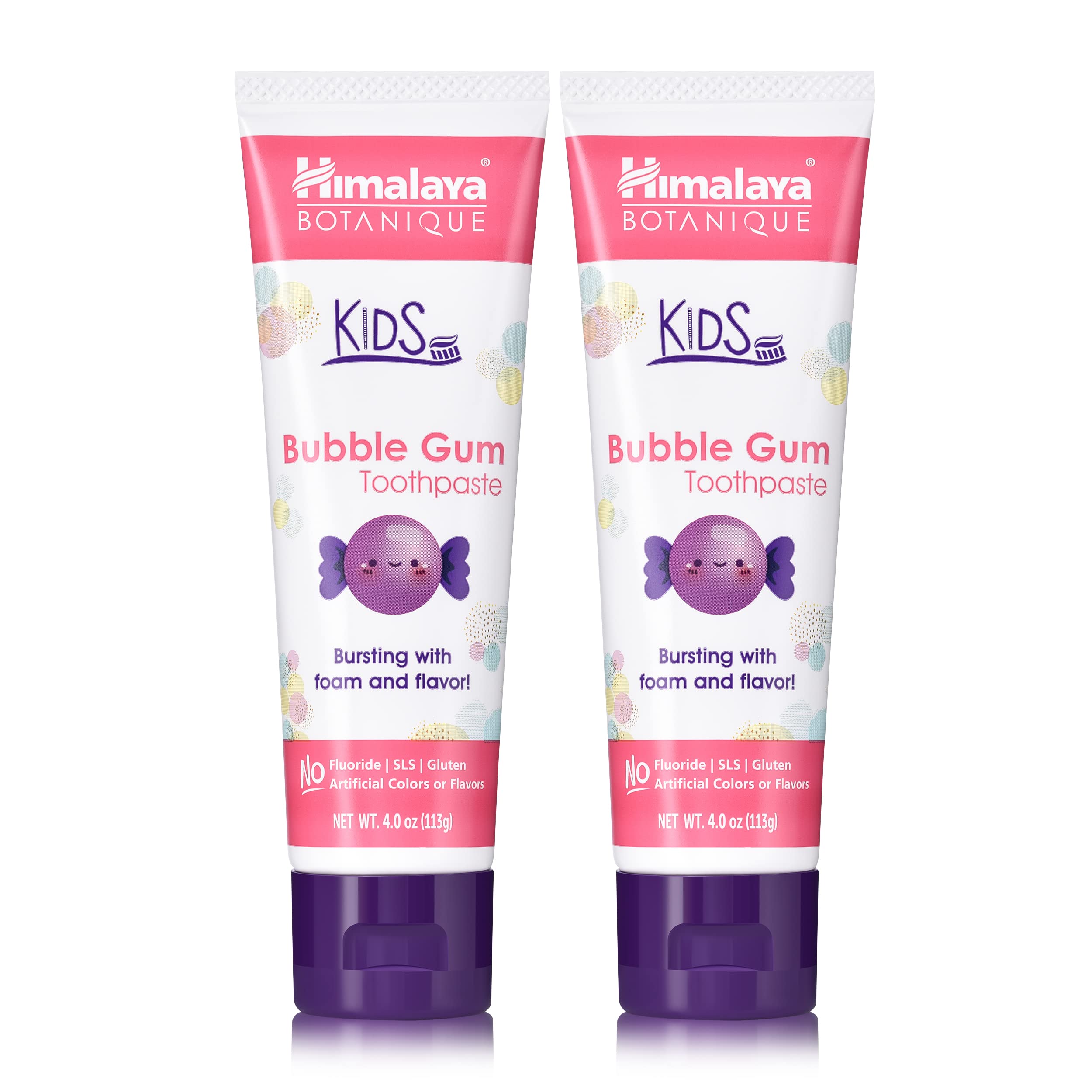 Foto 2 pulgar | Pasta De Dientes Himalaya Botanique Kids Herbal Bubble Gum 120 Ml X2 - Venta Internacional.