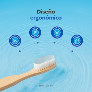Foto 5 | Kit Con 20 Cepillos De Dientes De Bambú Para Adultos Con Cerdas Medias. B Life