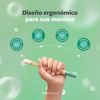 Foto 5 | Kit Con 6 Cepillos De Dientes De Bambú Para Niños Con Cerdas Suaves. B Life