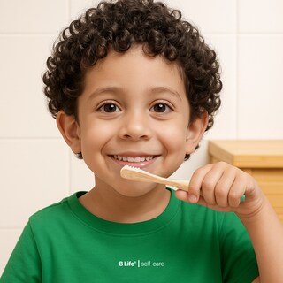 Foto 7 | Kit Con 6 Cepillos De Dientes De Bambú Para Niños Con Cerdas Suaves. B Life