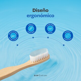 Foto 5 | Kit Con 10 Cepillos De Dientes De Bambú Para Adultos Con Cerdas Medias. B Life