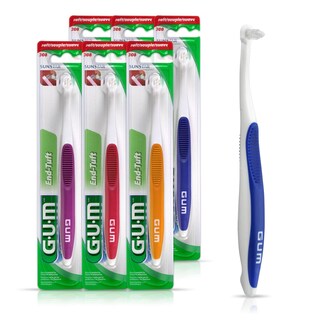 Foto 1 | Cepillo De Dientes Gum End Tuft Con Cabezal Extra Pequeño Y Suave Para Adultos, Paquete De 6 - Venta Internacional.