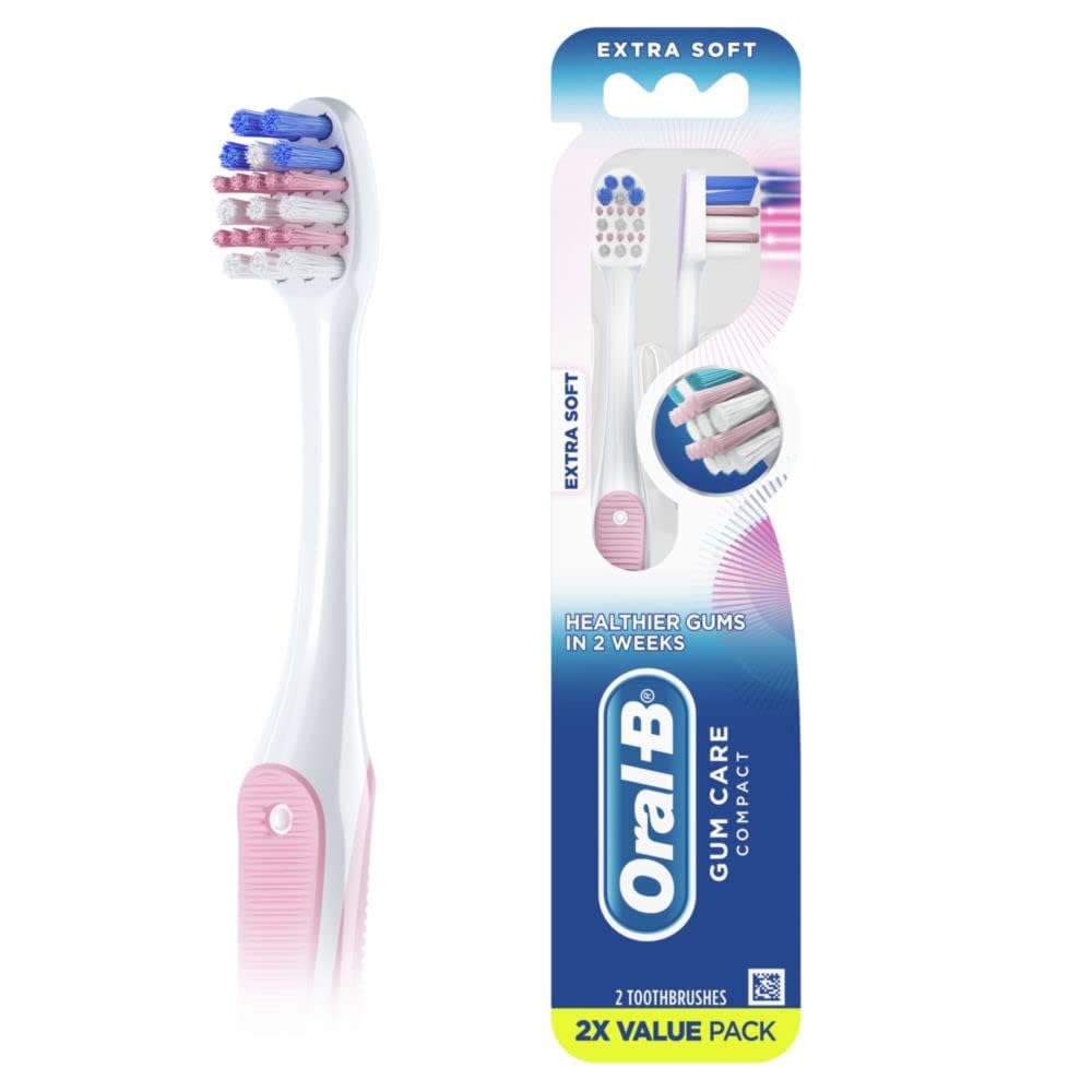 Foto 2 pulgar | Cepillo De Dientes Oral-b Gum Care Sensitive Extra Soft, 2 Unidades - Venta Internacional.