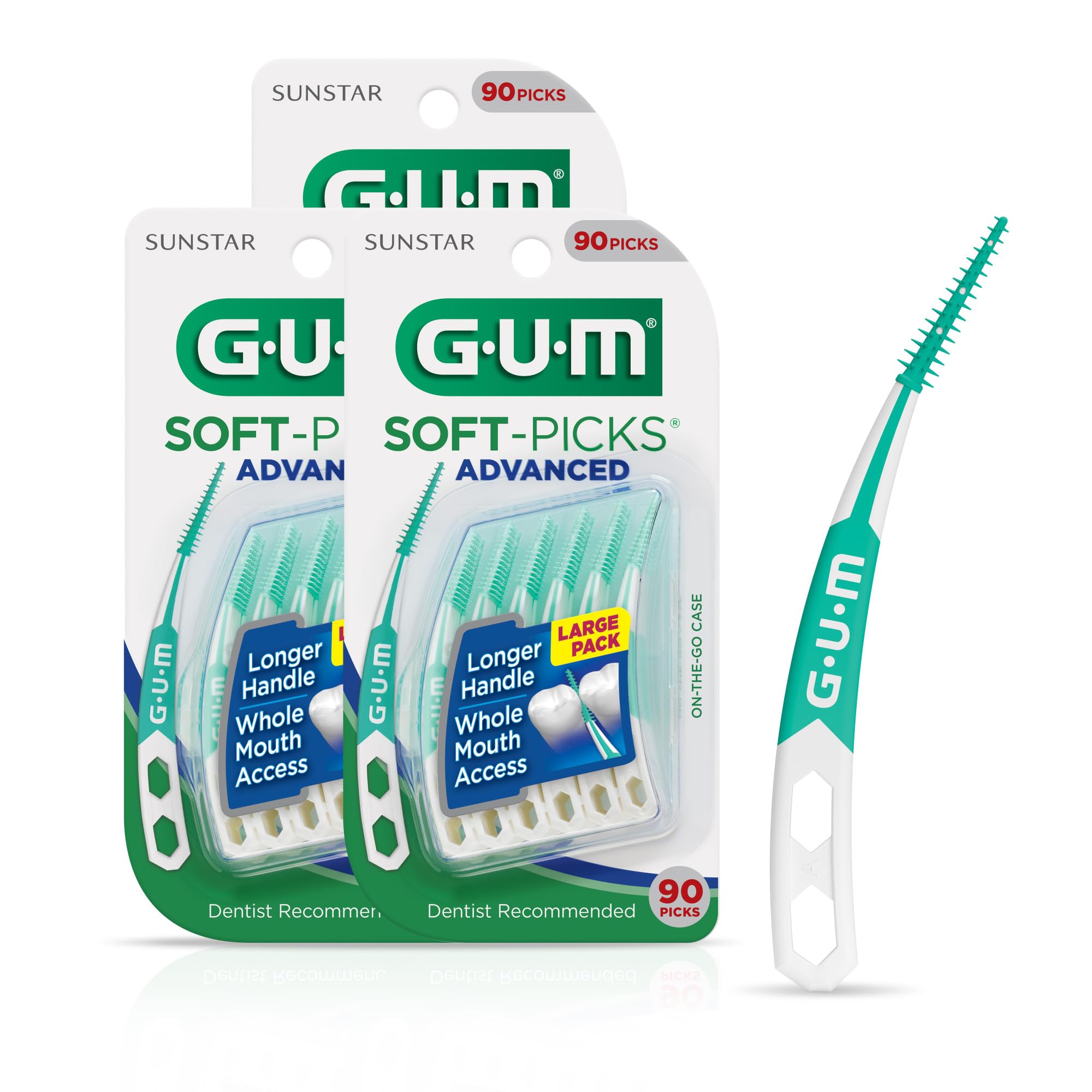 Palillos Dentales Gum Soft-picks Advanced, 90 Unidades (paquete De 3) - Venta Internacional. $778