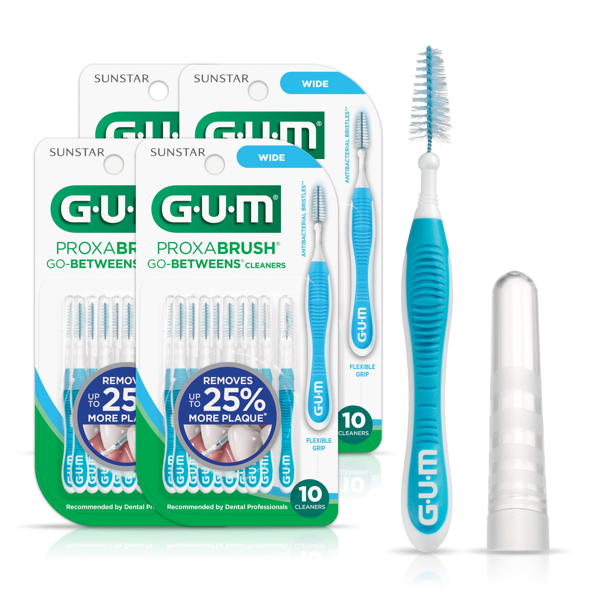 Cepillos Interdentales Gum Proxabrush Go-betweens De Ancho, 10 Unidades - Venta Internacional.