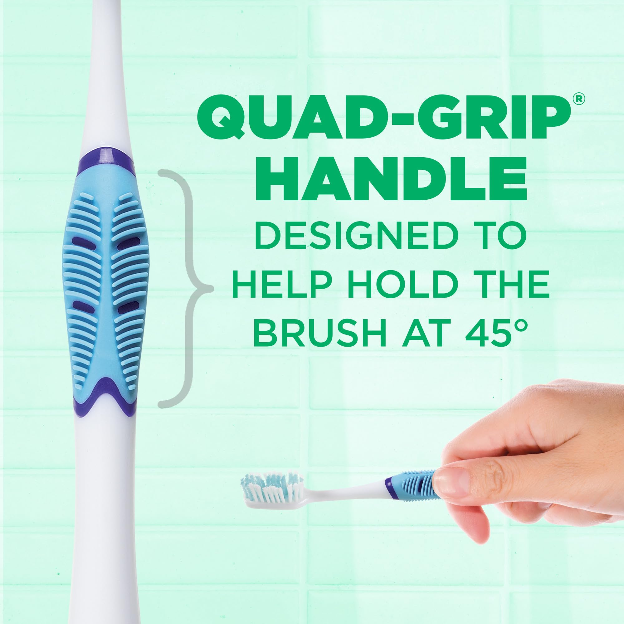 Foto 5 pulgar | Cepillo De Dientes Gum Technique Sensitive Care Con Mango De Agarre Cuádruple, Cabezal Completo Y Ce - Venta Interna
