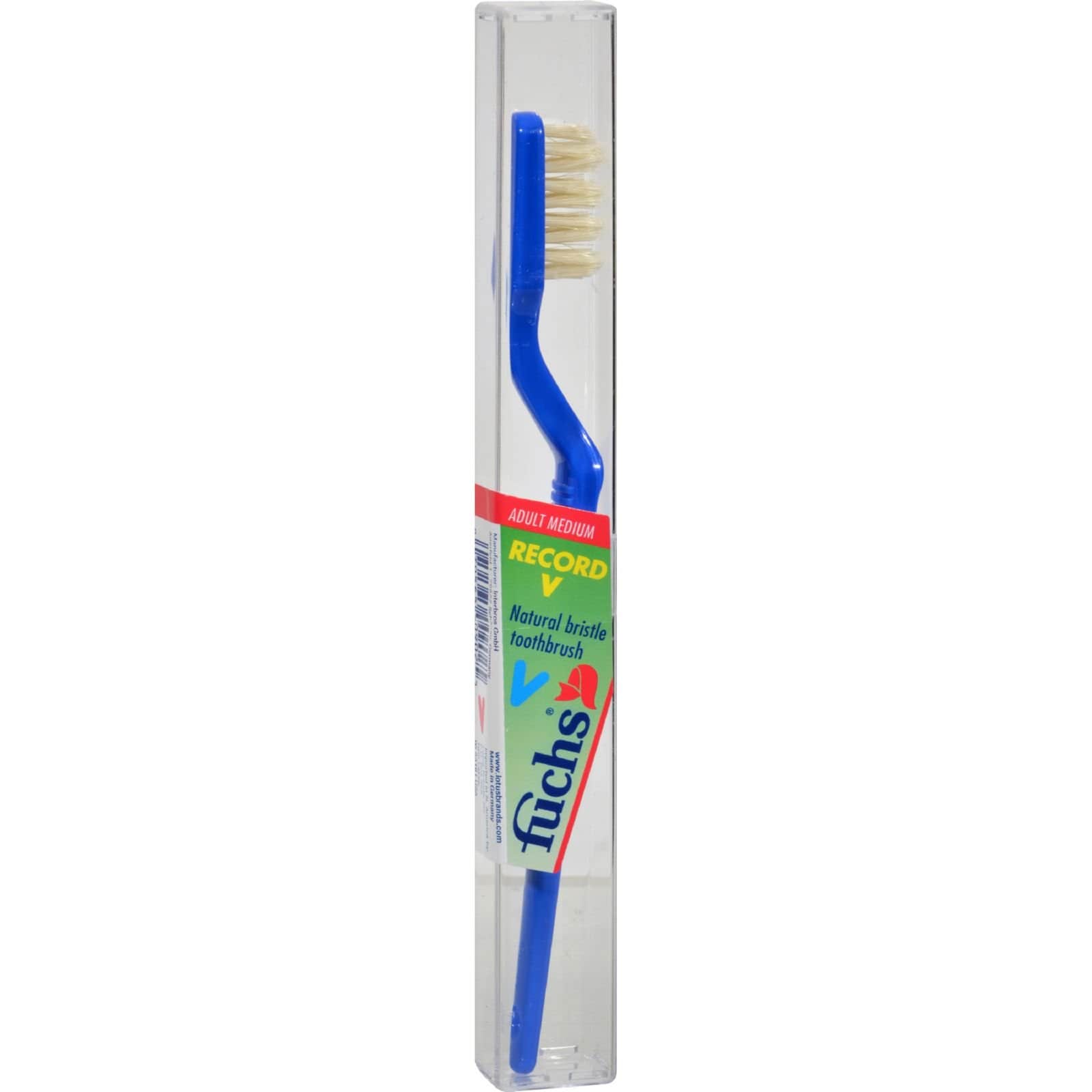 Cepillo De Dientes Fuchs Brushes Record V Natural Bristle Adult Medium - Venta Internacional. $428