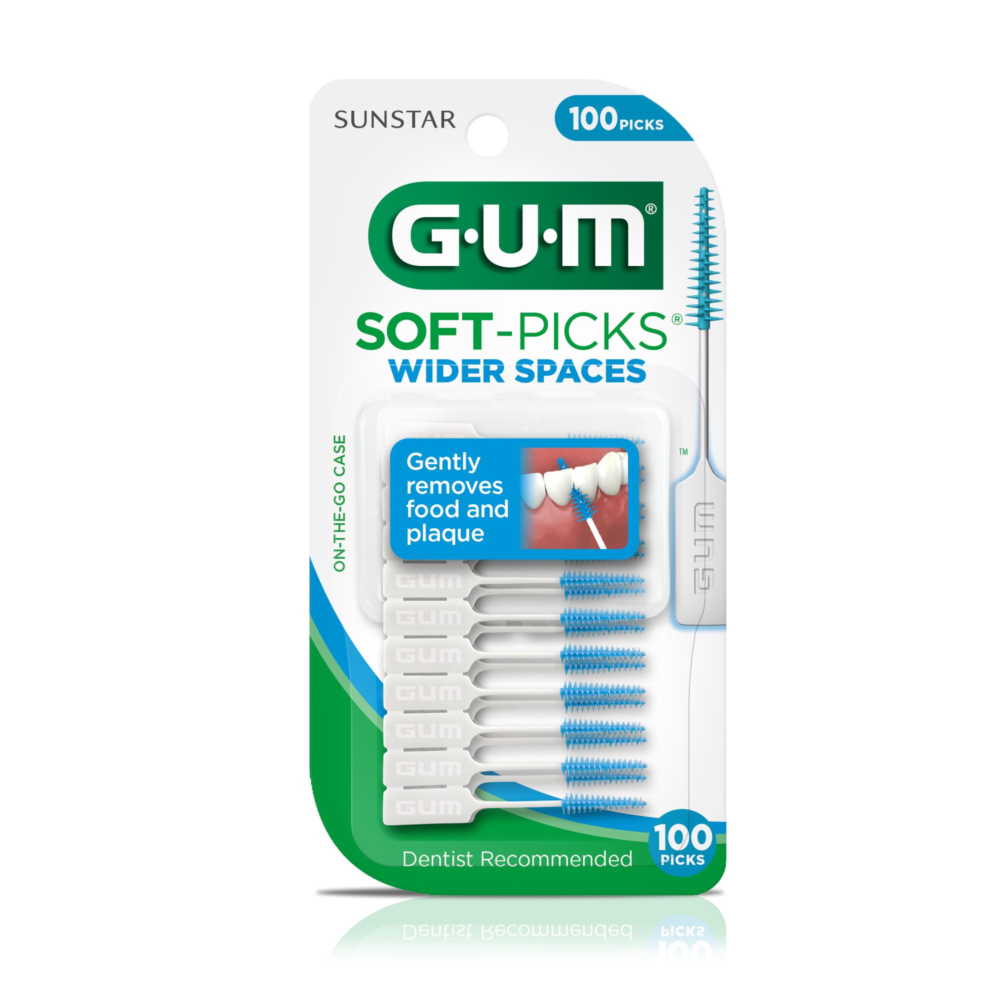 Foto 7 | Palillos Dentales Gum Soft-picks, Espacio Más Amplio Para Limpiar Los Dientes, 100 Unidades - Venta Internacional.