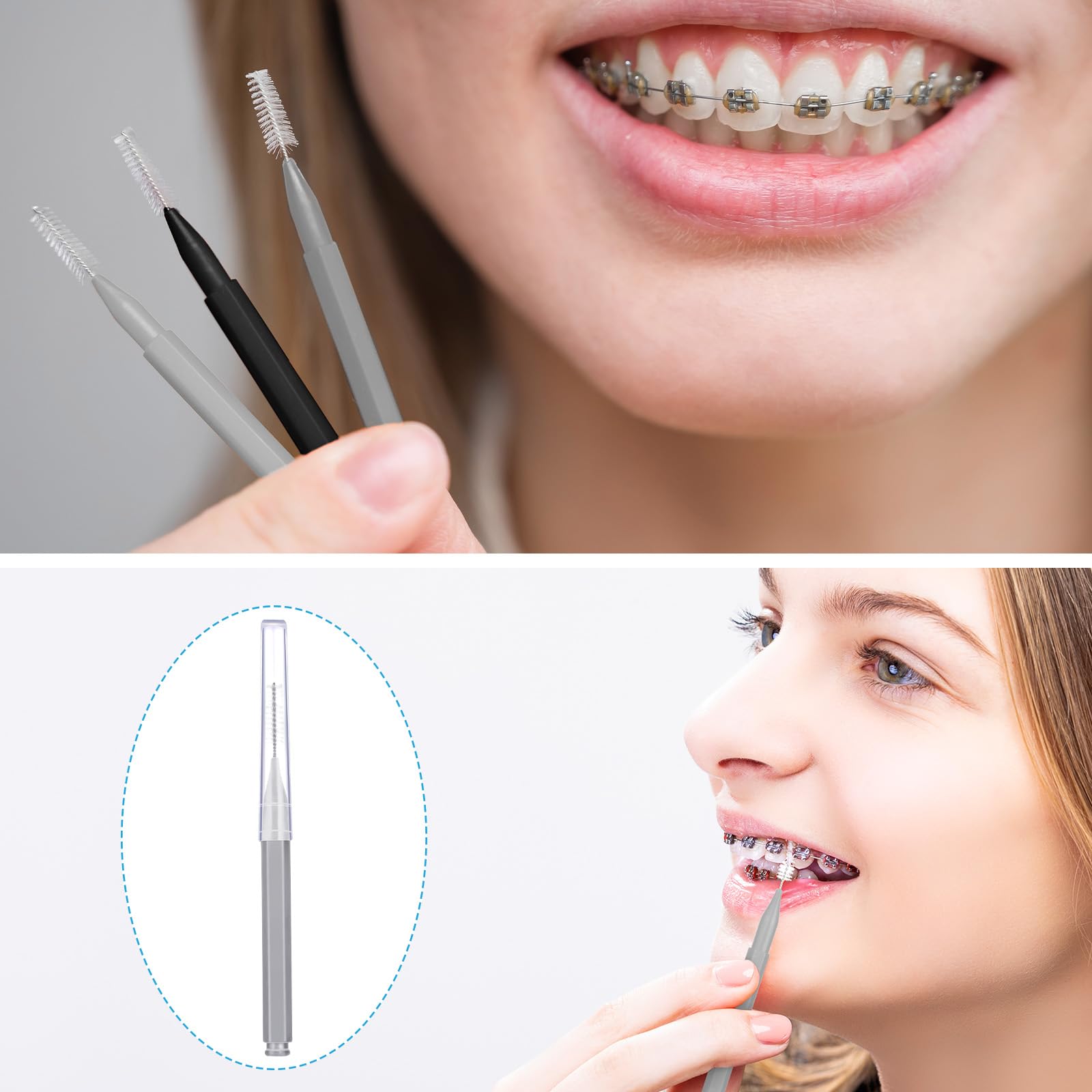 Foto 4 | Cepillo Interdental Patelai, 100 Piezas, Hilo Dental - Venta Internacional.