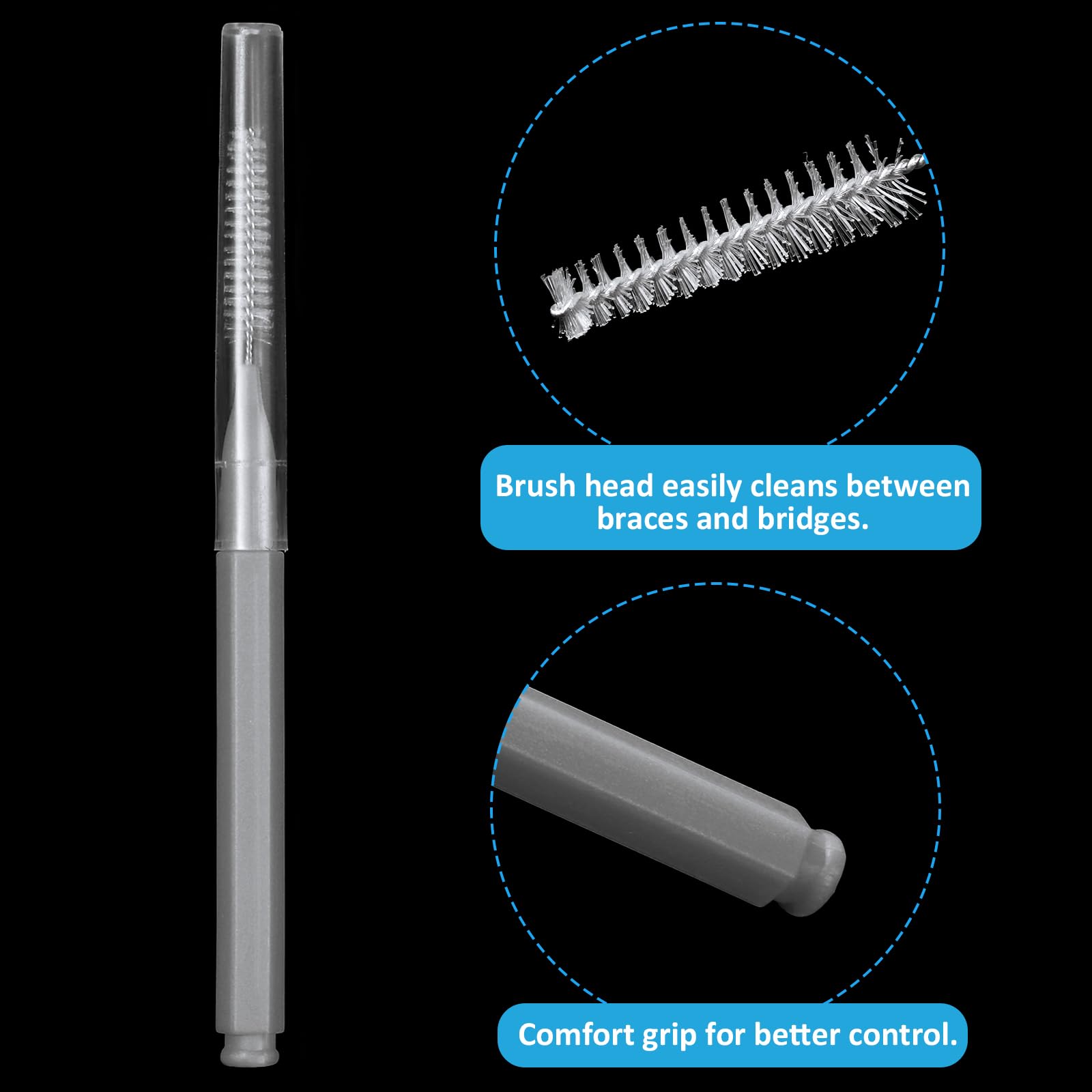 Foto 5 | Cepillo Interdental Patelai, 100 Piezas, Hilo Dental - Venta Internacional.