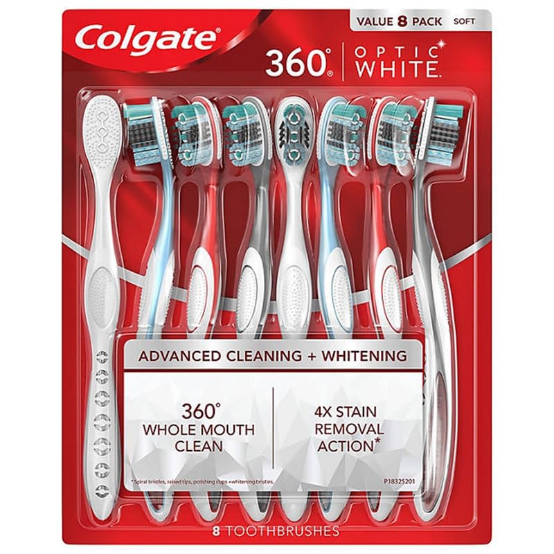 Foto 1 | Cepillo de Dientes Colgate 360 8 Piezas  - Venta Internacional