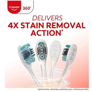 Foto 3 | Cepillo de Dientes Colgate 360 8 Piezas - Venta Internacional