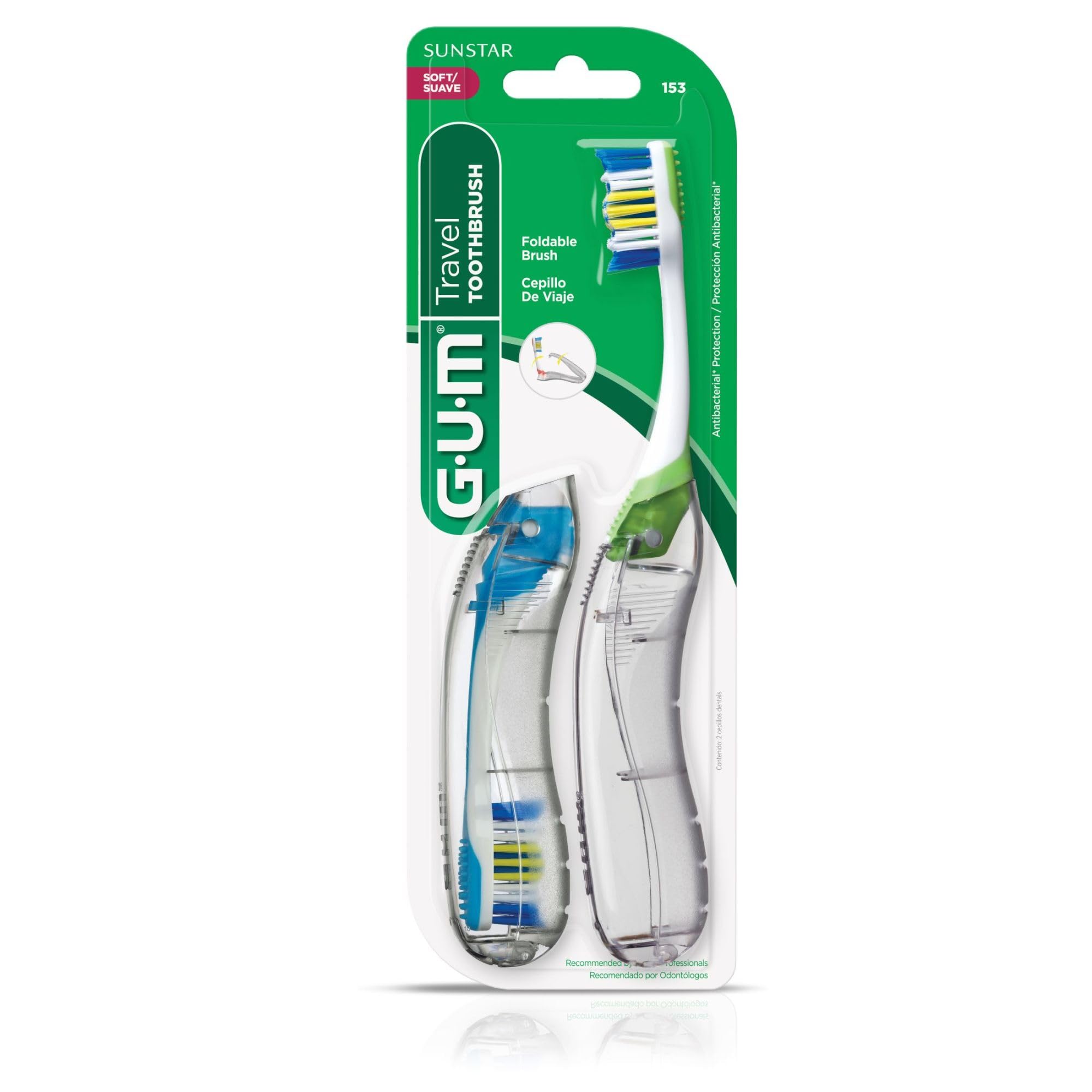 Foto 5 pulgar | Cepillo de Dientes GUM Cerdas Suaves 2 Unidades- Venta Internacional
