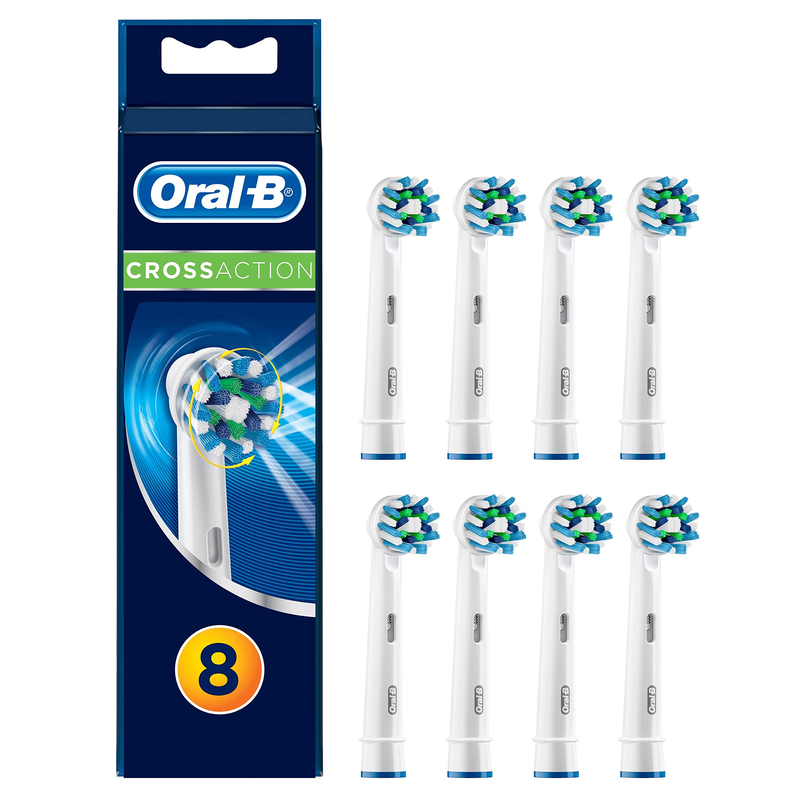 Foto 1 | Cabezales de Cepillo de Dientes Oral-B CrossAction 8 Piezas - Venta Internacional