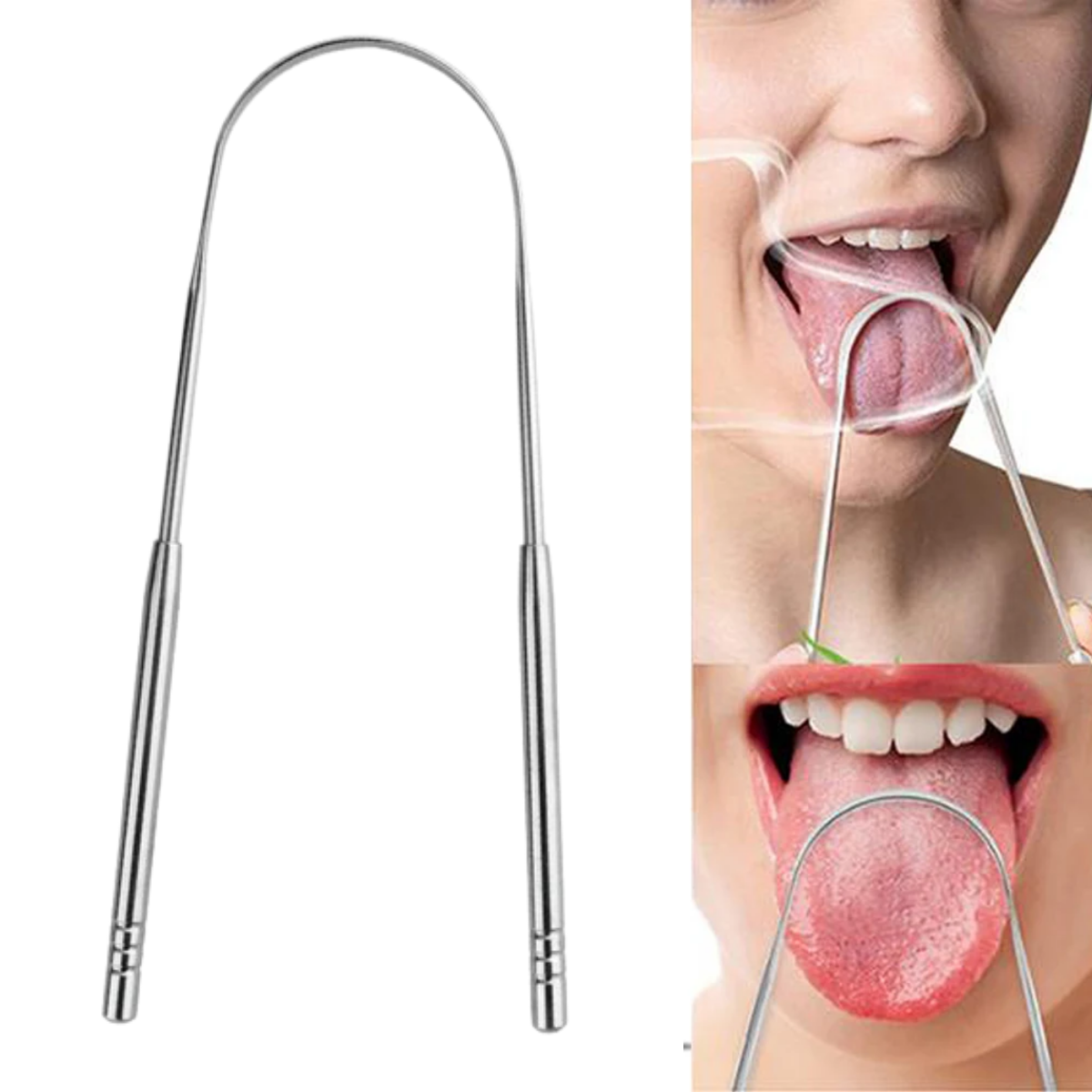 Foto 1 | Limpiador Lingual Acero Inoxidable Gran Calidad Limpieza Lengua Bucal