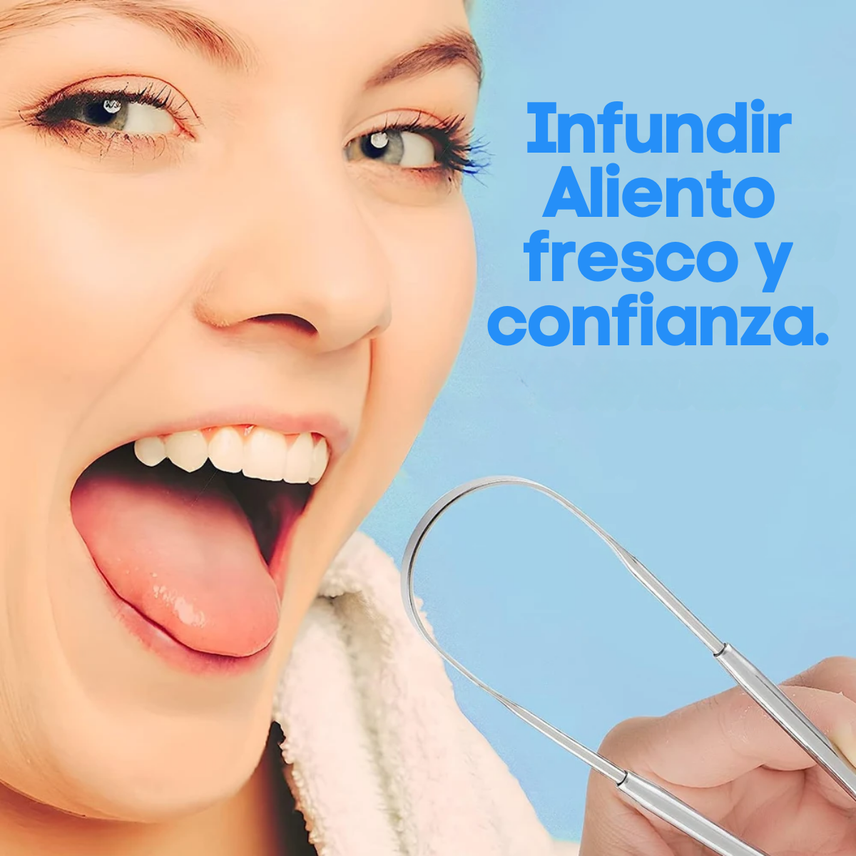 Foto 5 pulgar | Limpiador Lingual Acero Inoxidable Gran Calidad Limpieza Lengua Bucal