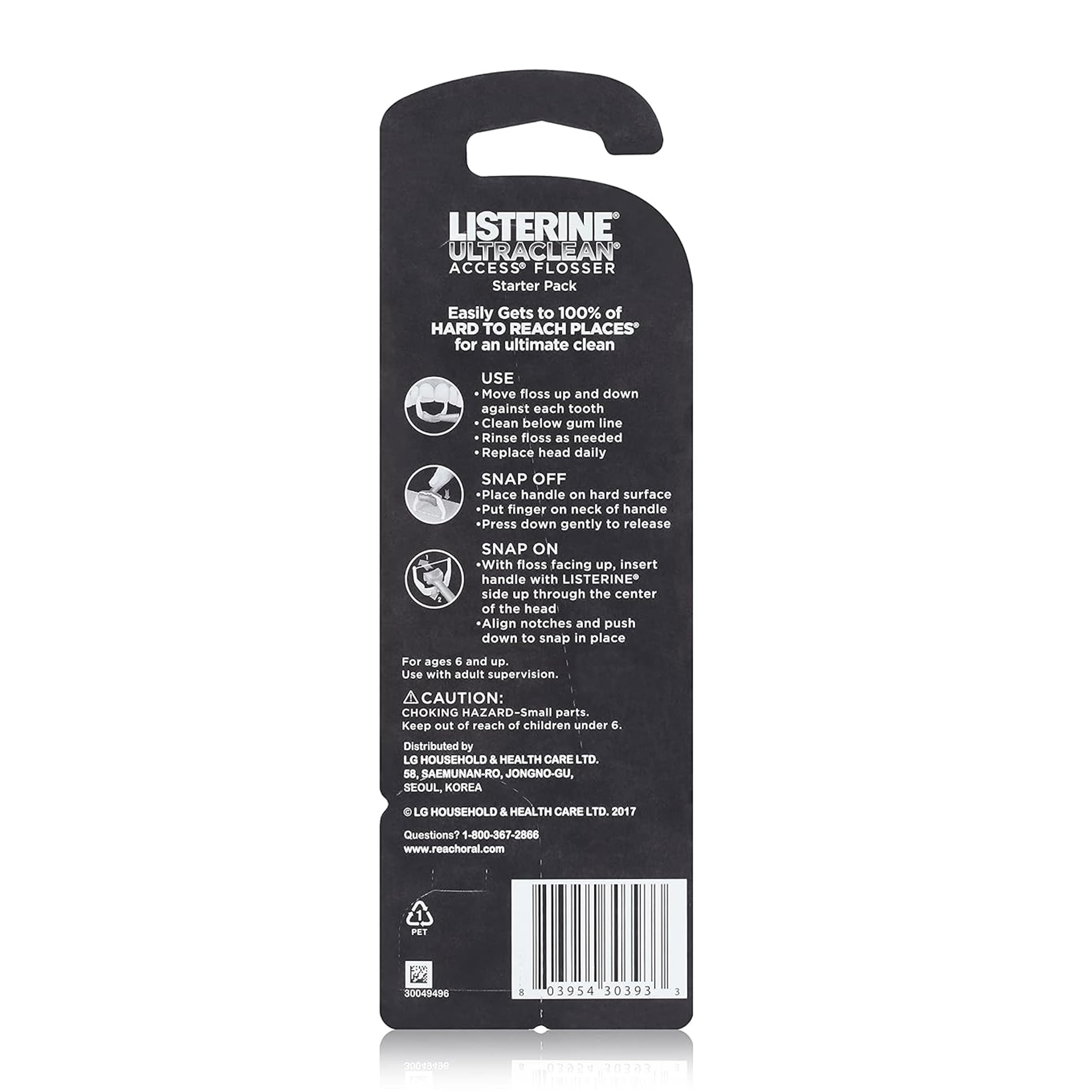 Foto 4 pulgar | Flosser Listerine Ultraclean Access + 8 Cabezales De Recarga (paquete De 2) - Venta Internacional.