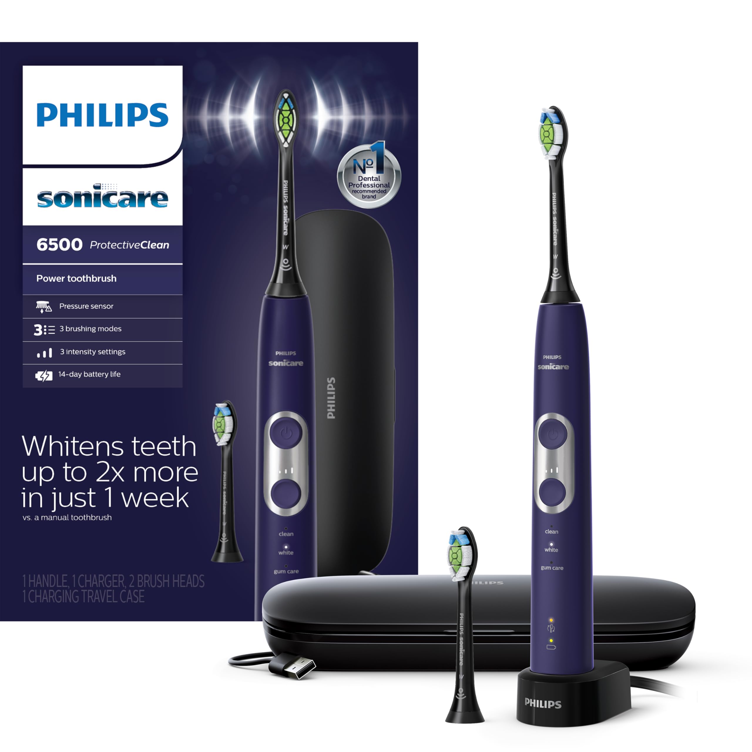 Foto 1 | Cepillo De Dientes Eléctrico Philips Sonicare Protective Clean 6500 - Venta Internacional.