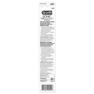 Foto 5 | Recambios Para Cepillos De Dientes Gum Sonic Powered, Cerdas Cónicas, 2 Unidades - Venta Internacional.