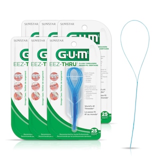 Foto 1 | Hilos Dentales Floss Threaders Gum Eez-thru, 25 Unidades (paquete De 6) - Venta Internacional.