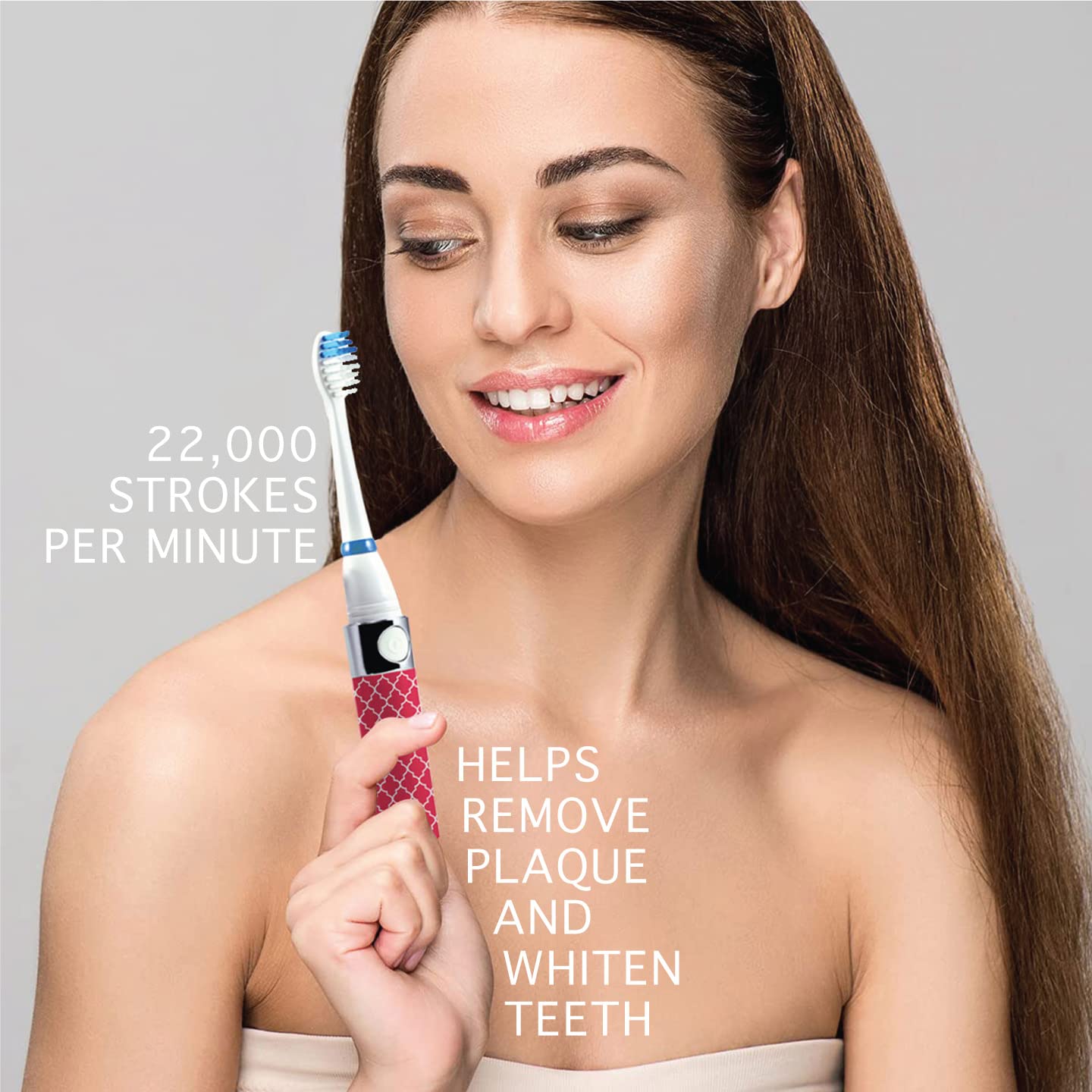Foto 2 | Cepillo De Dientes Sónico Pursonic Portátil Que Funciona Con Pilas Y 3 Cabezales - Venta Internacional.
