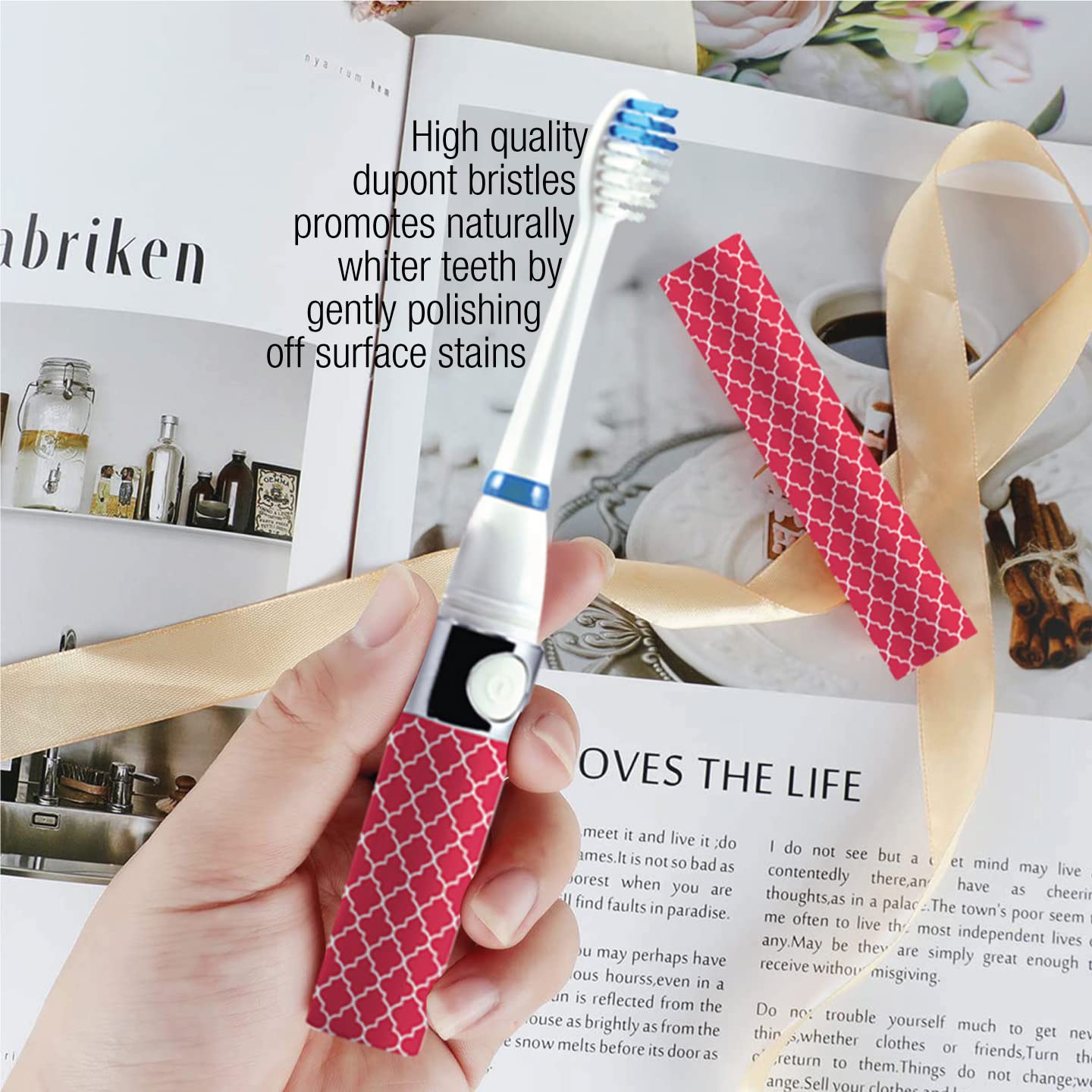 Foto 3 | Cepillo De Dientes Sónico Pursonic Portátil Que Funciona Con Pilas Y 3 Cabezales - Venta Internacional.