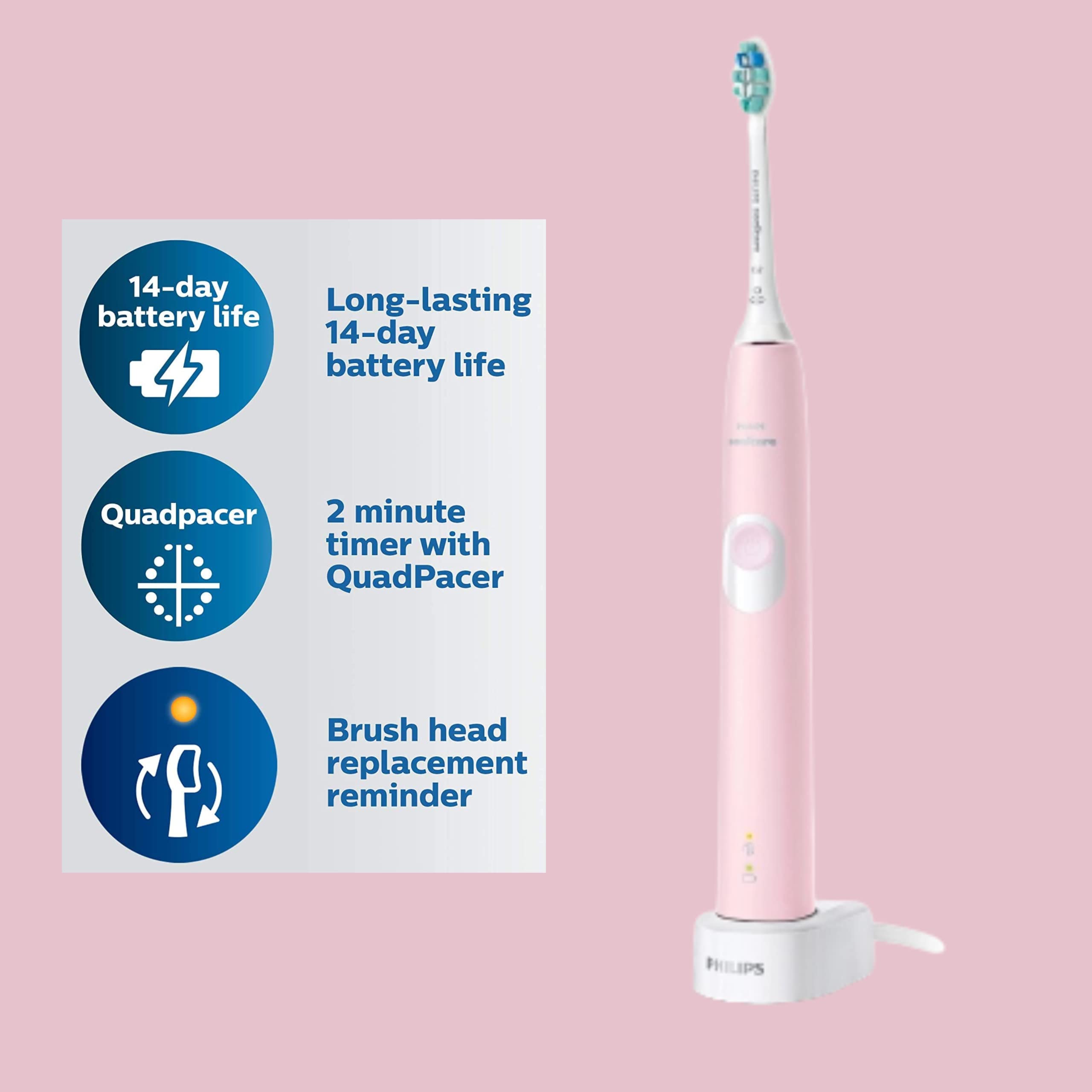 Foto 5 pulgar | Cepillo De Dientes Eléctrico Philips Sonicare Protectiveclean 4100 Pink - Venta Internacional.