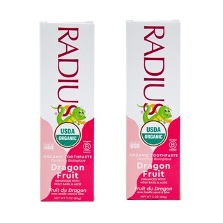 Foto 1 | Pasta De Dientes Radius Usda Organic Kids Dragon Fruit 90 Ml Paquete De 2 - Venta Internacional.
