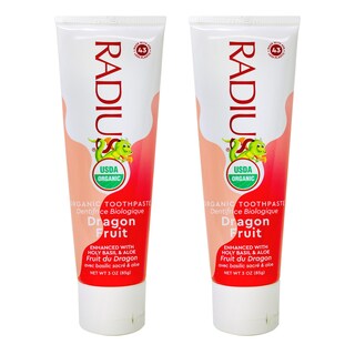 Foto 2 | Pasta De Dientes Radius Usda Organic Kids Dragon Fruit 90 Ml Paquete De 2 - Venta Internacional.