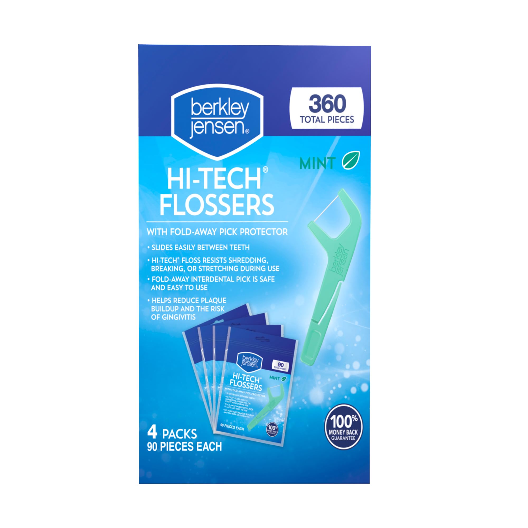 Floss Picks Berkley Jensen  Hilo Dental De Alta Tecnología  360 Unidades - Venta Internacional.
