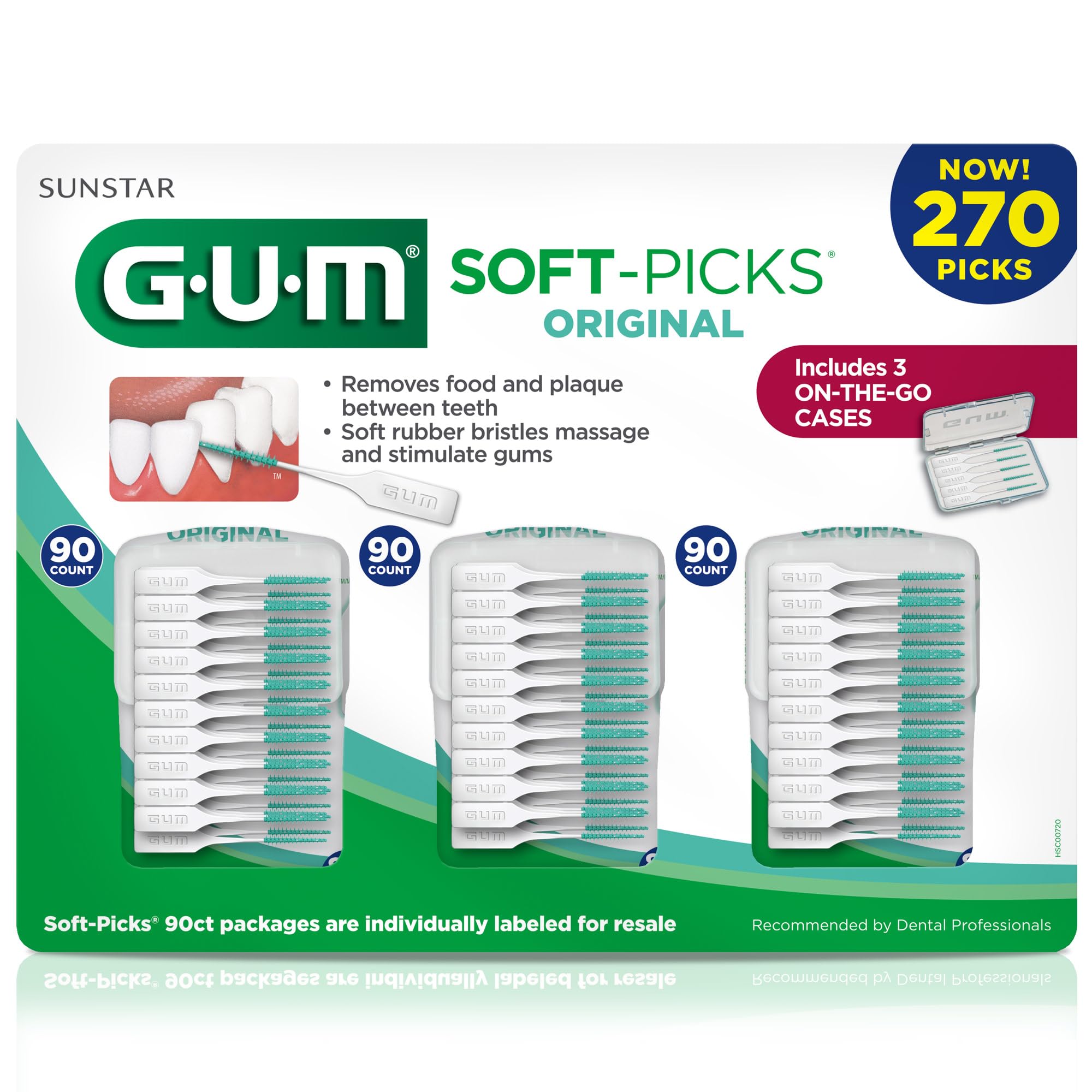Foto 7 pulgar | Palillos Dentales Gum Soft-picks Originales De 270 Unidades Con Estuche - Venta Internacional.