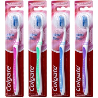 Foto 1 | Cepillo De Dientes Colgate Wave Gum Comfort Ultra Soft Compact Paquete De 4 - Venta Internacional.