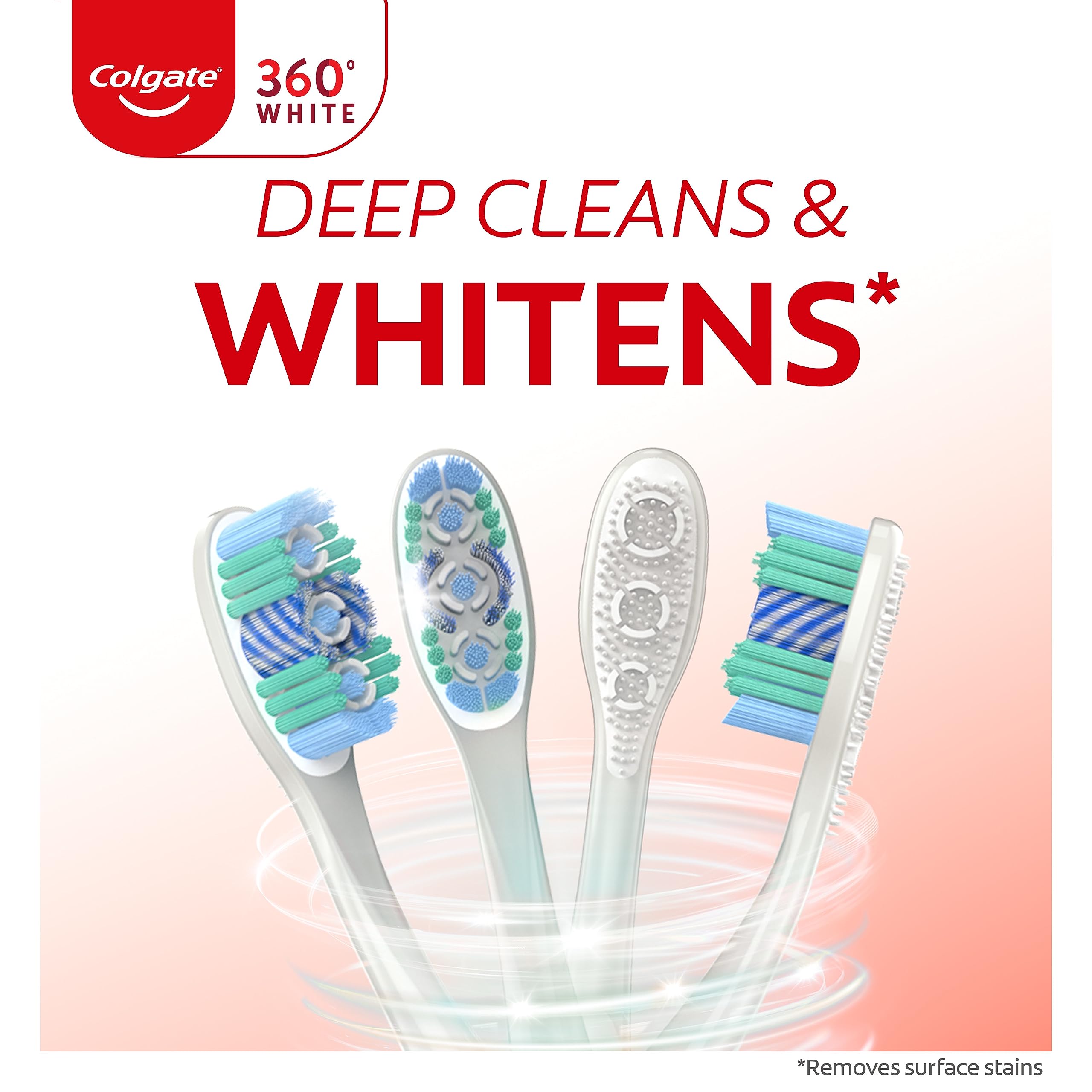 Foto 4 pulgar | Cepillo De Dientes Colgate 360 Optic White Whitening Adult Soft  Paquete De 4 - Venta Internacional.