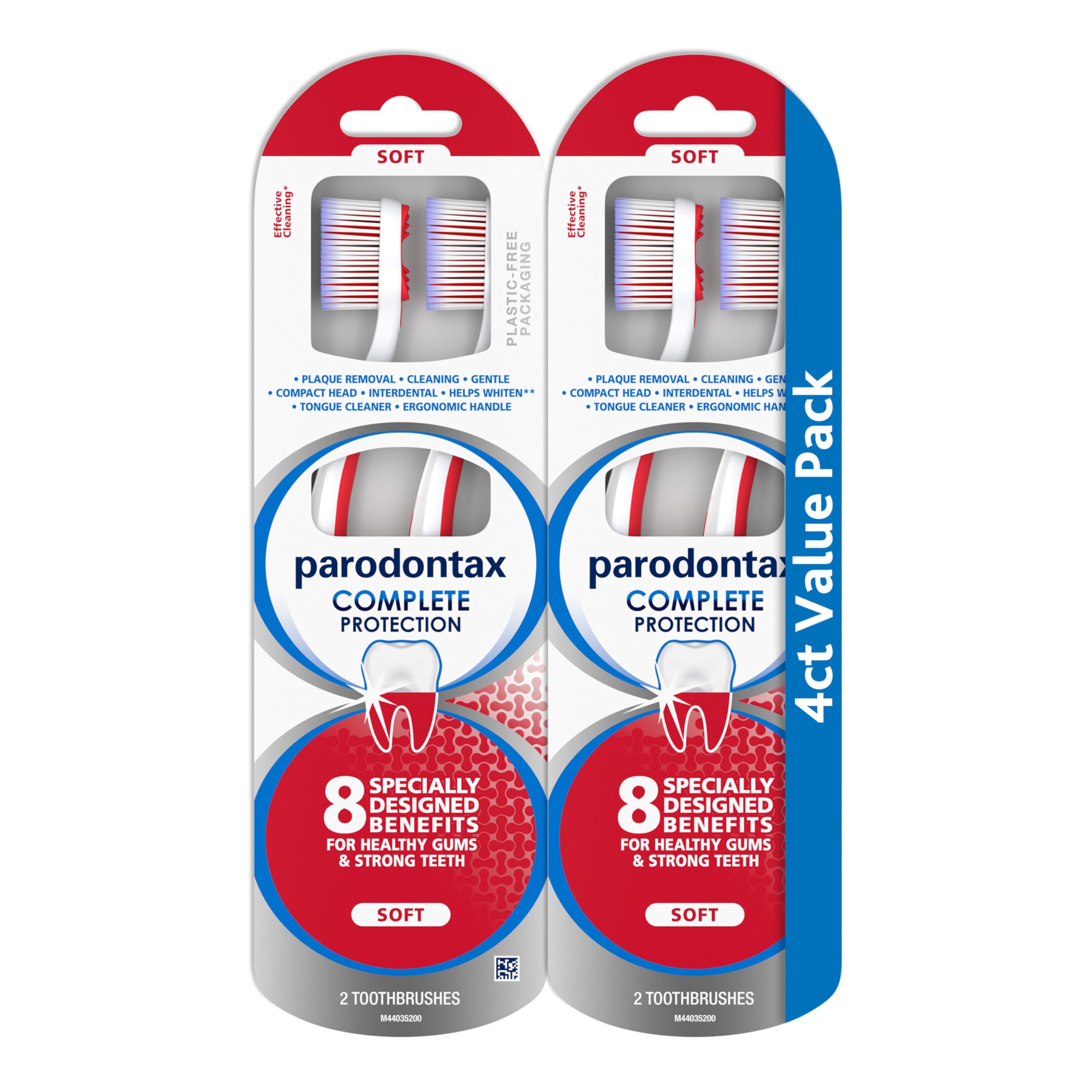 Cepillo De Dientes Parodontax Complete Protection Soft  Paquete 2x2 - Venta Internacional.