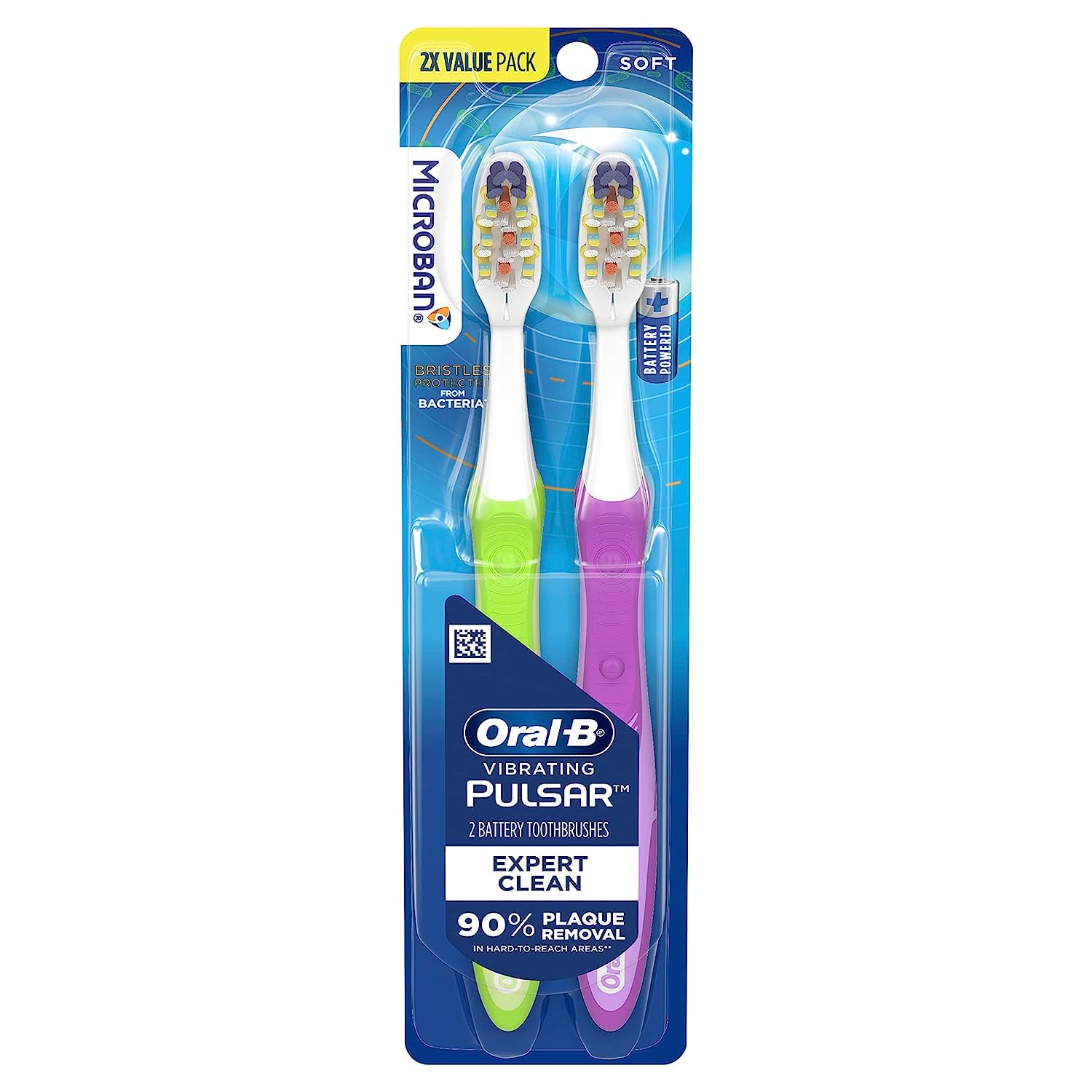 Cepillo De Dientes A Batería Oral-b Pro-health Pulsar Soft Blue  Paquete De 2 - Venta Internacional.