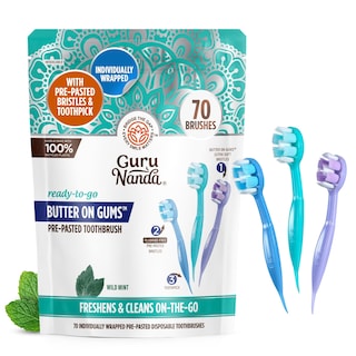 Foto 1 | Mini Cepillo de Dientes Desechable de Viaje Gurunanda 70 Unidades - Venta Internacional