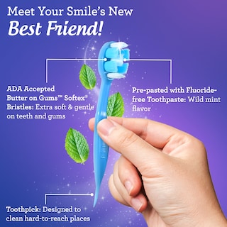 Foto 5 | Mini Cepillo de Dientes Desechable de Viaje Gurunanda 70 Unidades - Venta Internacional