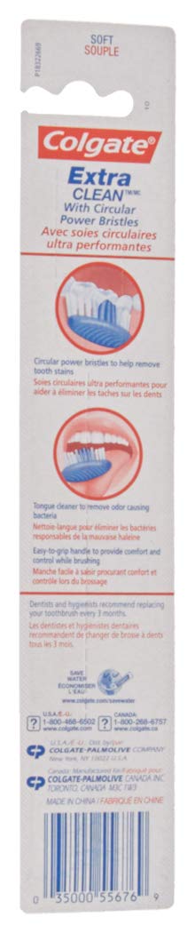 Foto 3 pulgar | Cepillo De Dientes Colgate Extra Clean Full Head Soft (paquete De 12) - Venta Internacional.