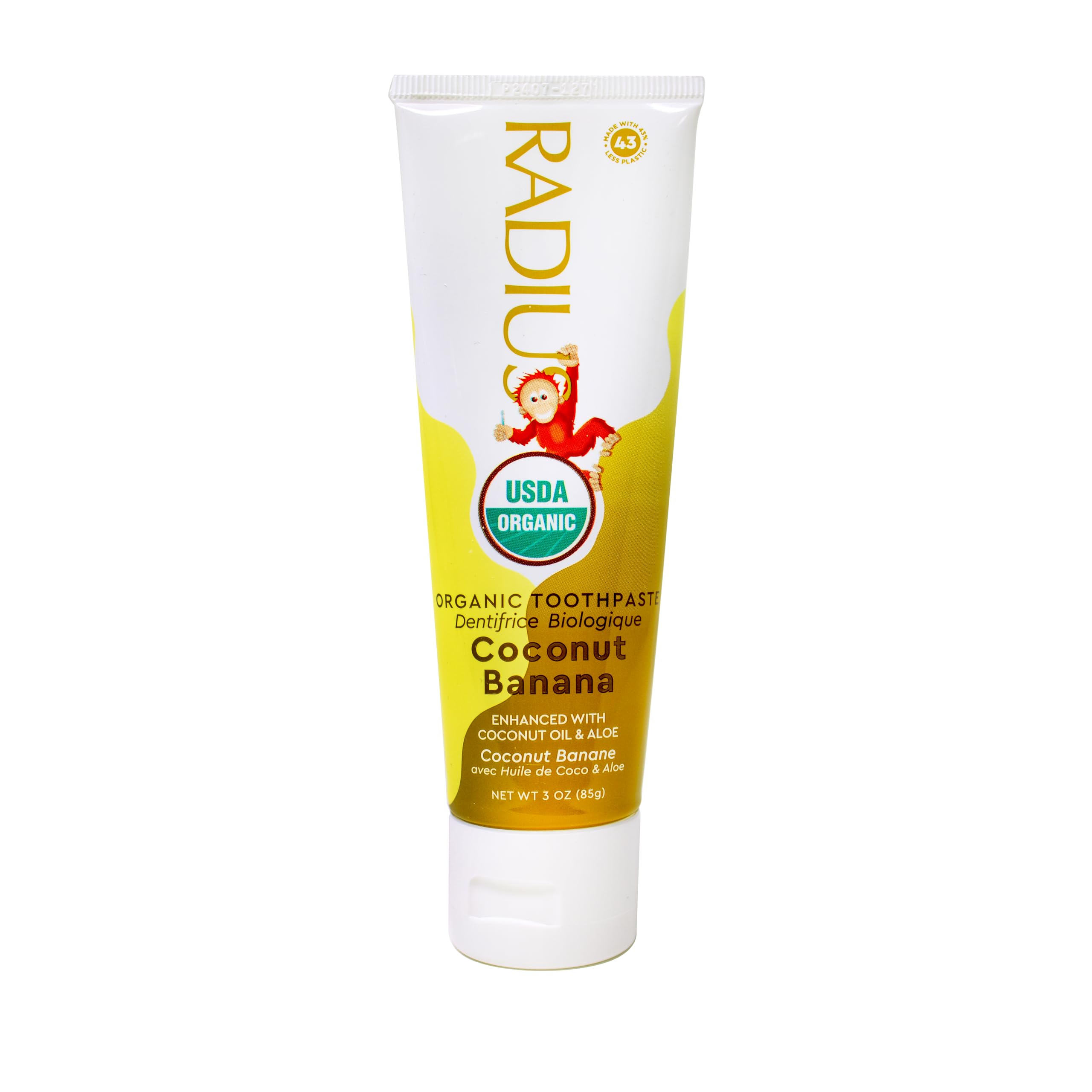 Foto 2 | Pasta De Dientes Radius Usda Kids Organic Coconut Banana 90ml - Venta Internacional.
