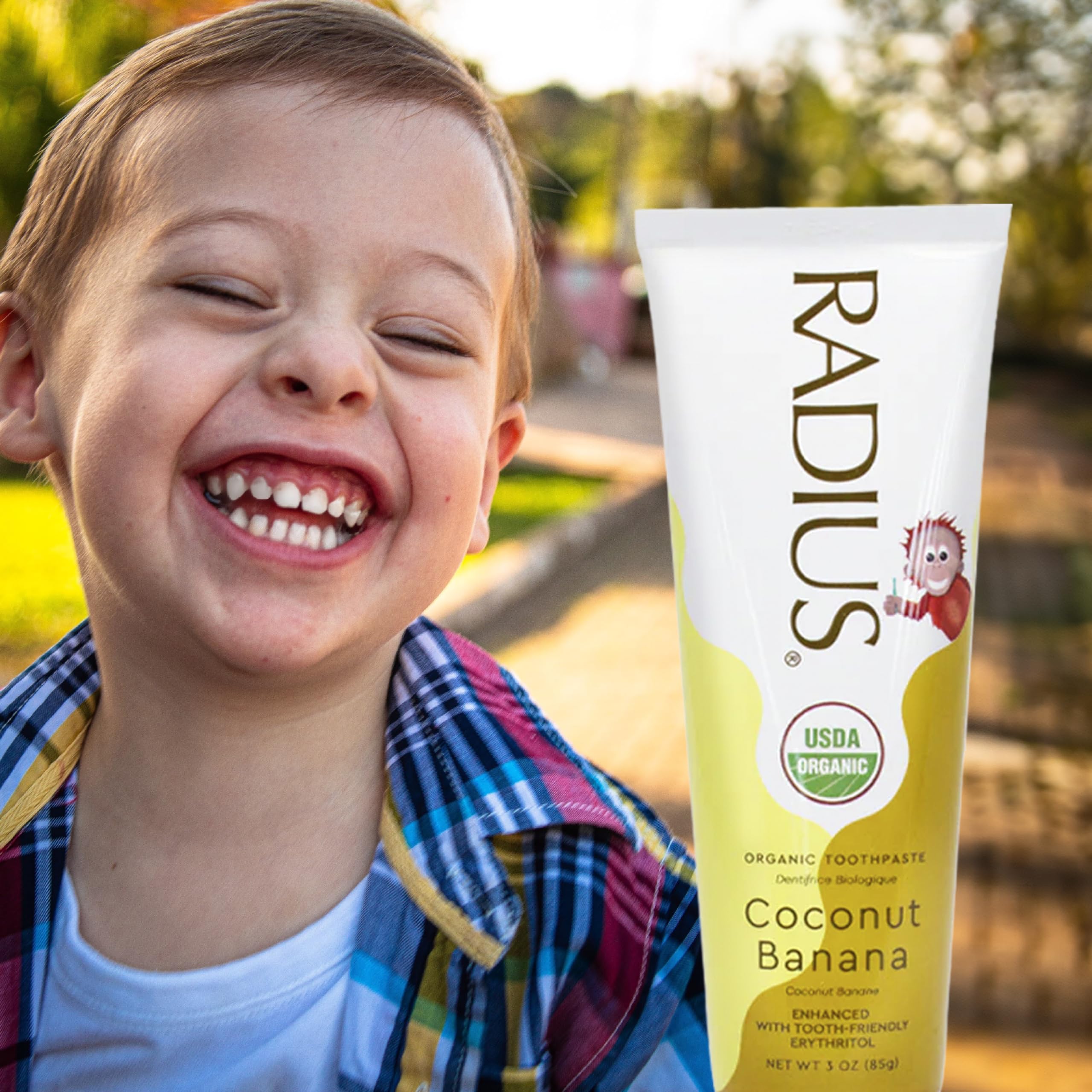 Foto 7 | Pasta De Dientes Radius Usda Kids Organic Coconut Banana 90ml - Venta Internacional.